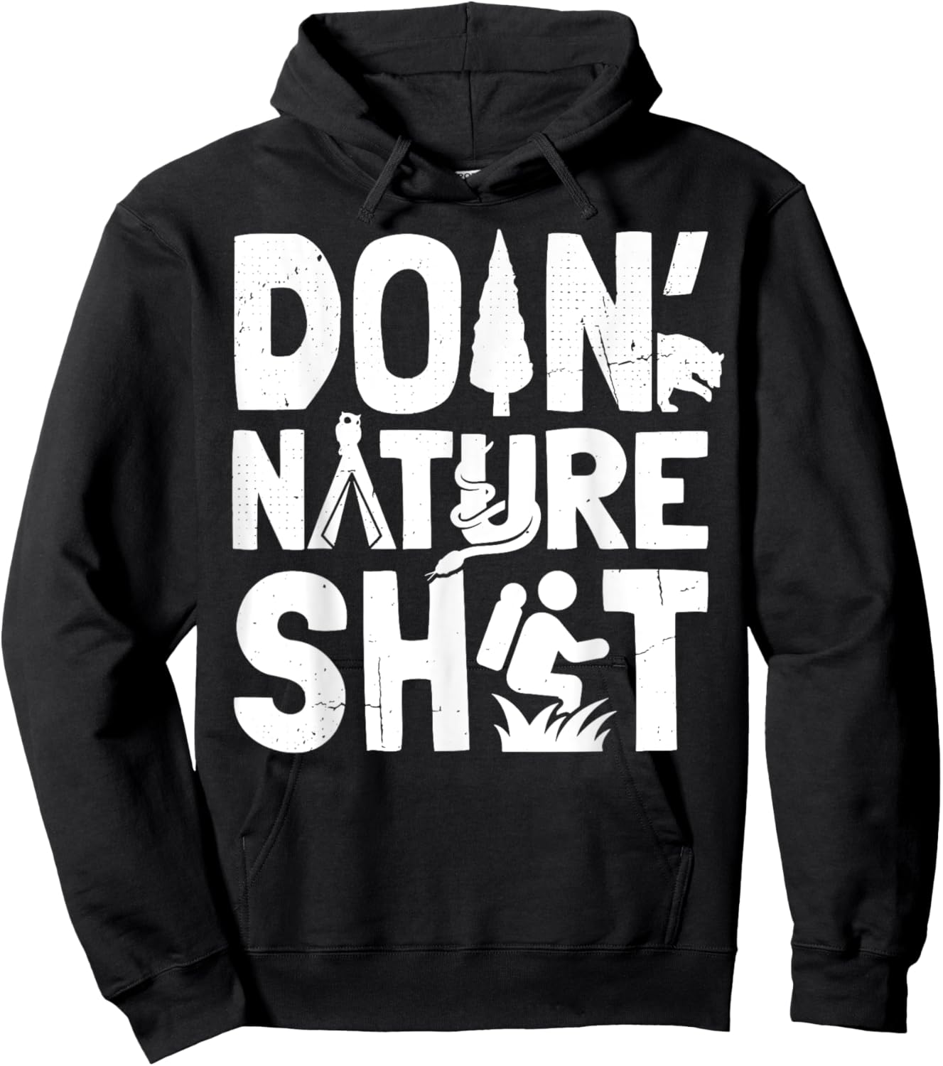 Doin' Nature Shit Hoodie - Hoodie | Black
