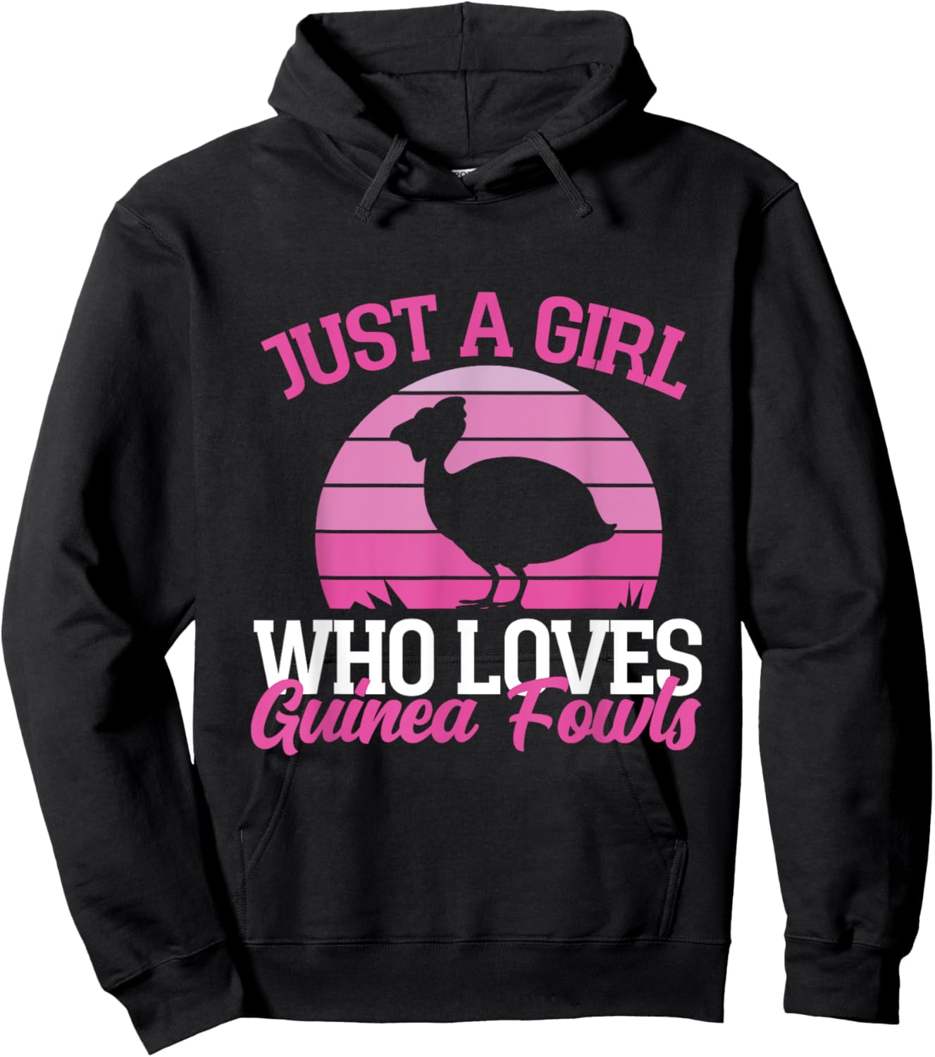 Just A Girl Who Loves Guinea Fowls Hoodie - Hoodie | Black