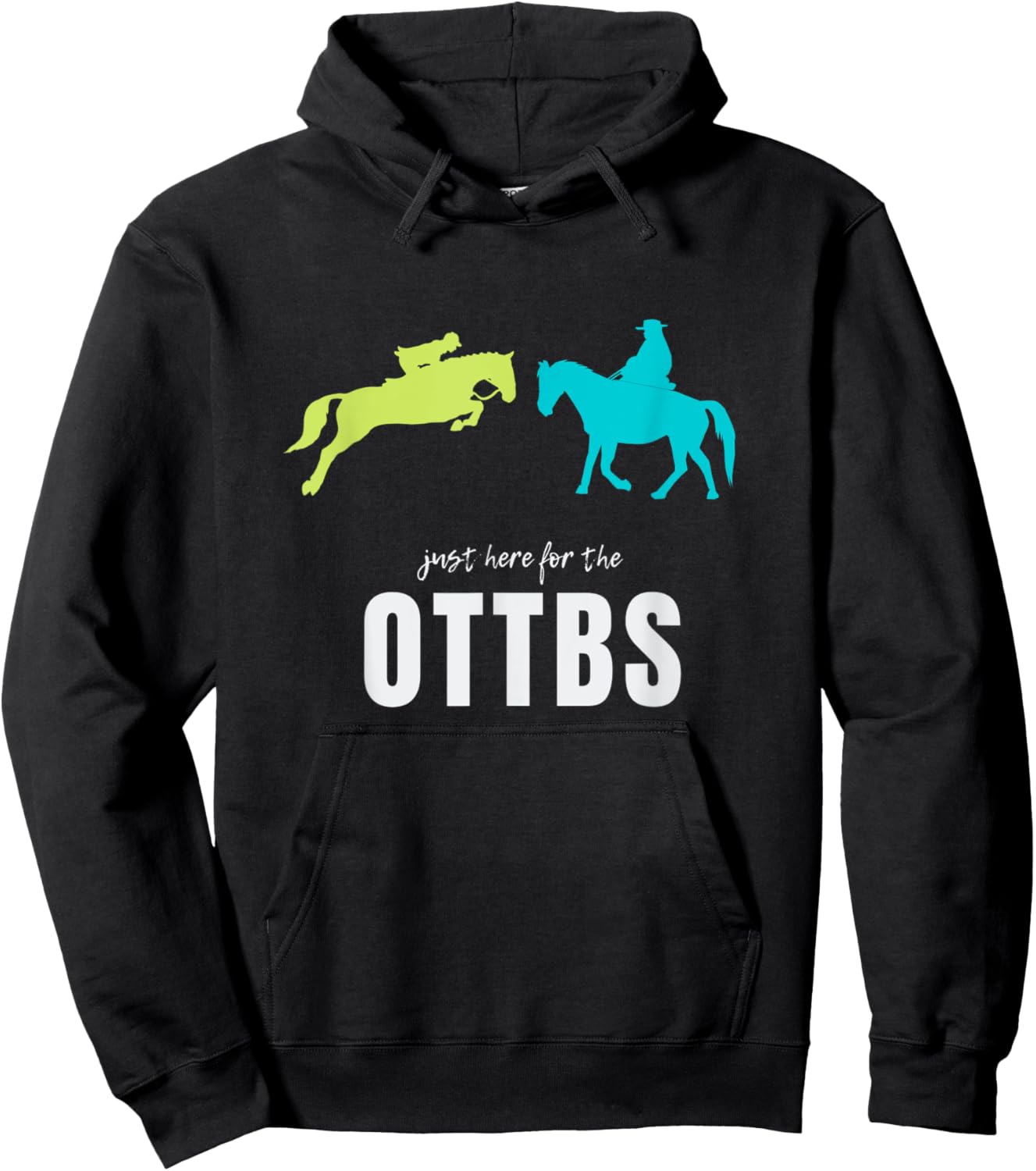 Off Track Thoroughbred, OTTB Hoodie - Hoodie | Black
