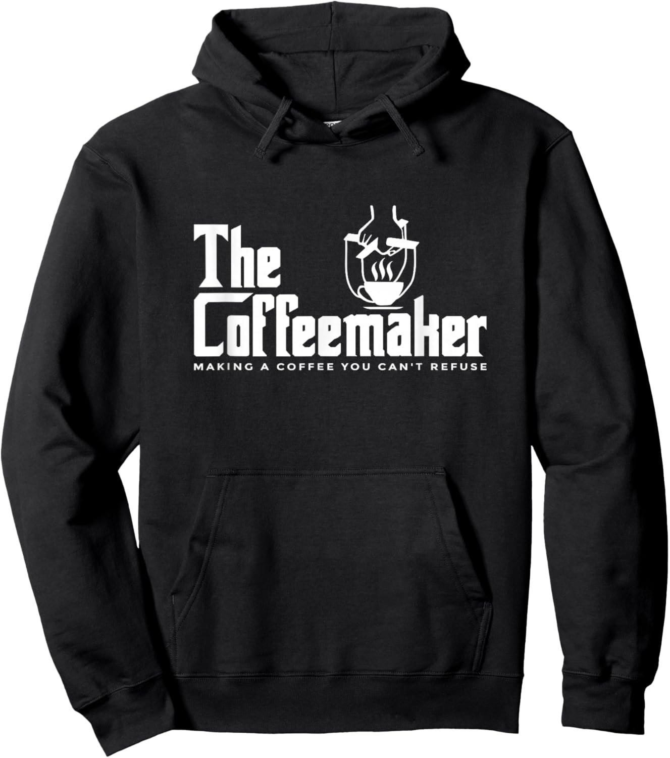 The Coffeemaker Making A Coffee You Can't Refuse Barista Hoodie - Hoodie | Black