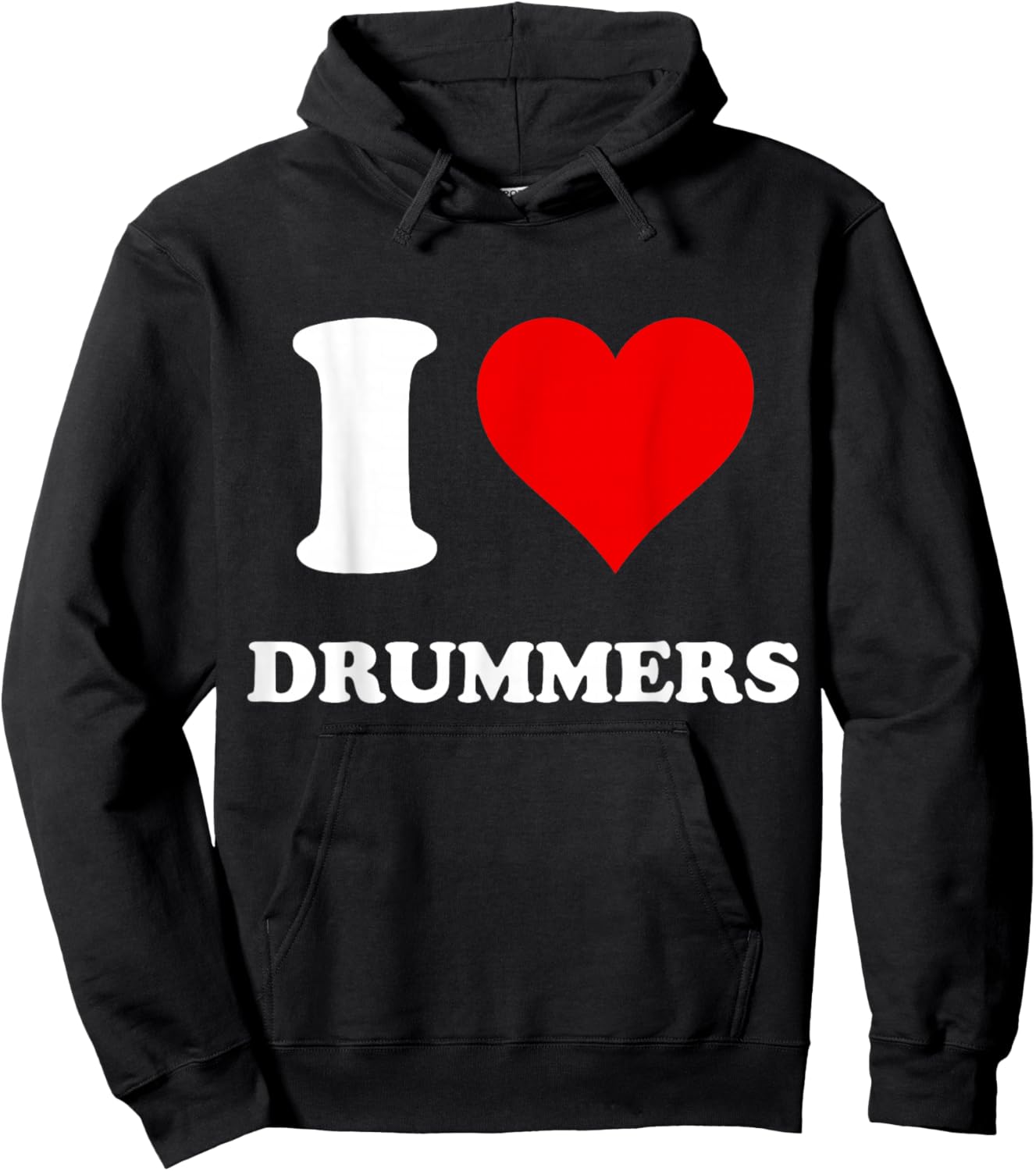I Heart Drummers I Love Drummers Hoodie - Hoodie | Black