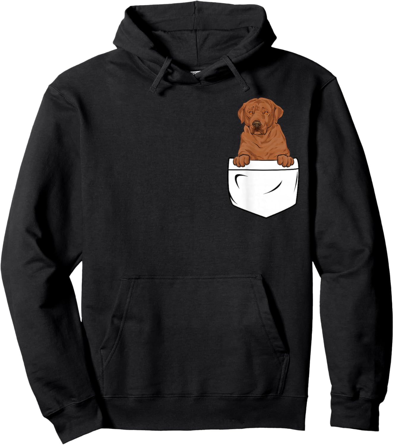 Fox Red Labrador Retriever Pocket Foxred Lab Hoodie - Hoodie | Black
