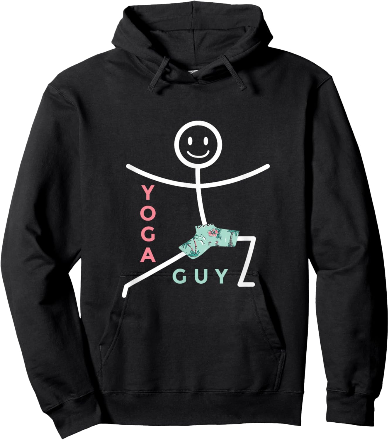 Meditating Stick Man Meditation Zen Namaste Yoga Instructor Hoodie - Hoodie | Black