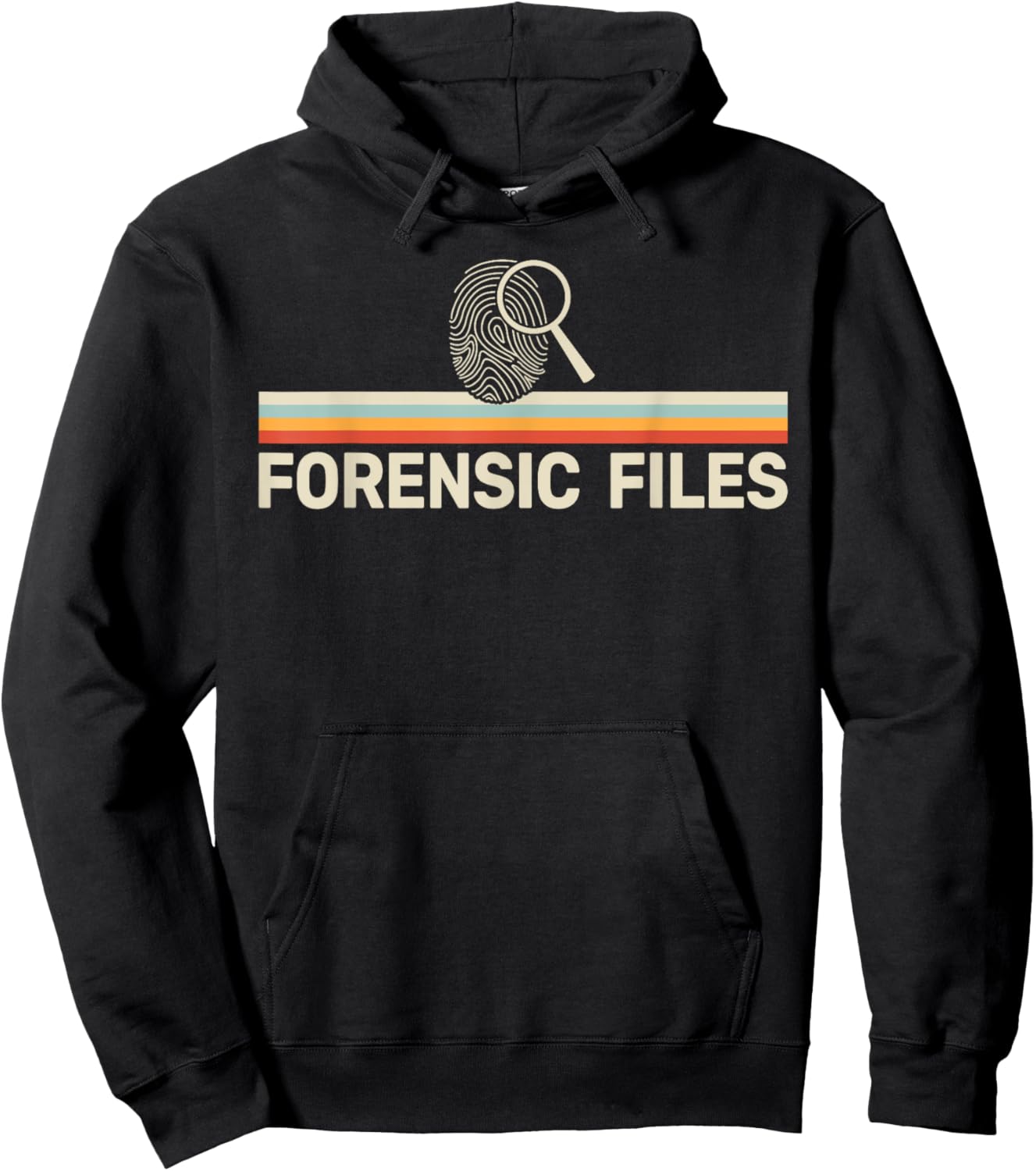 Forensics Crime Investigator retro Forensic Science Hoodie - Hoodie | Black