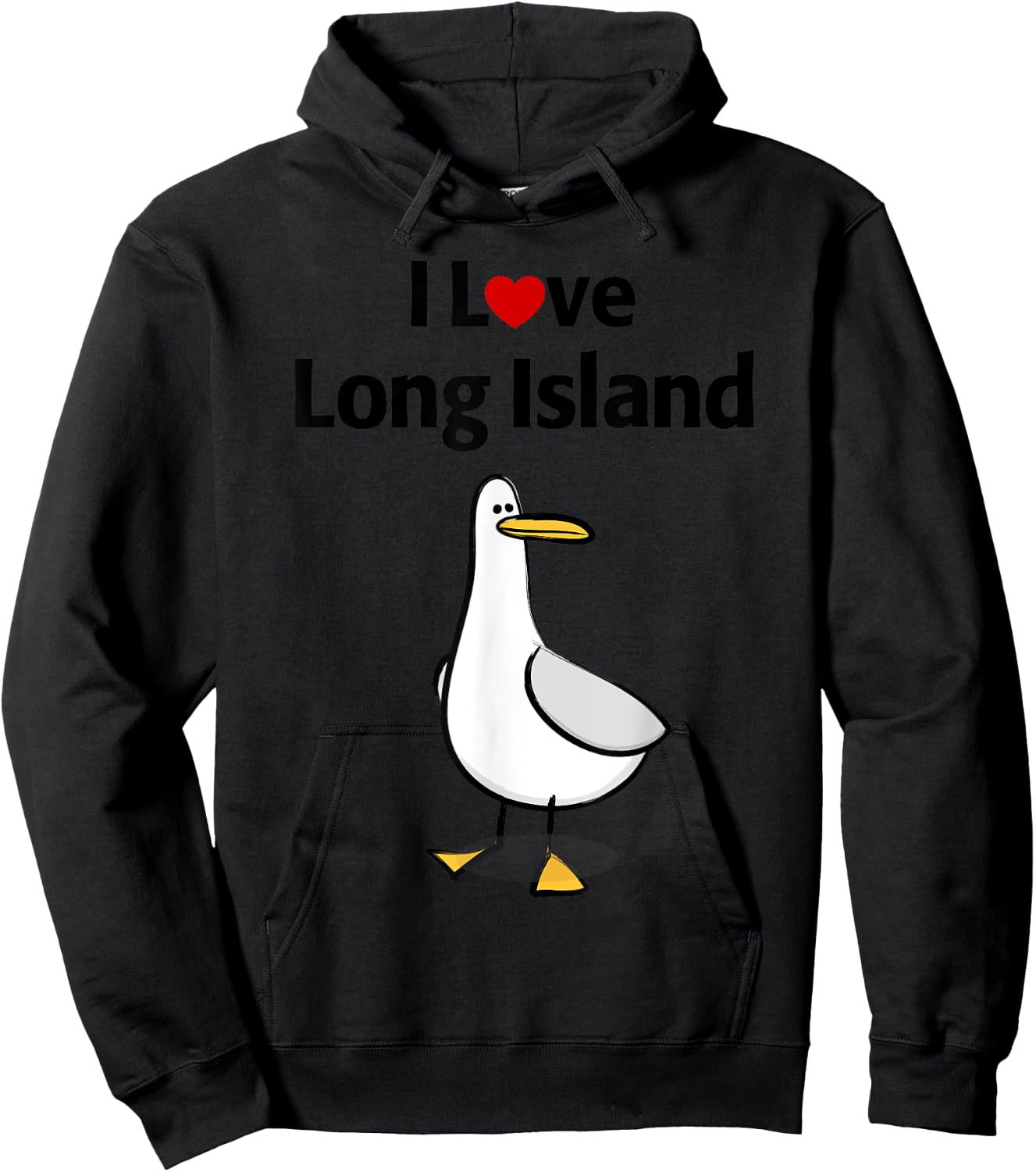 I Love Long Island Hoodie - Hoodie | Black