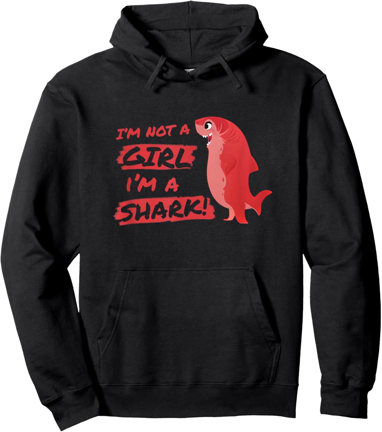Nimona I'm Not A Girl I'm A Shark Shapeshifting Hero Hoodie - Hoodie | Black