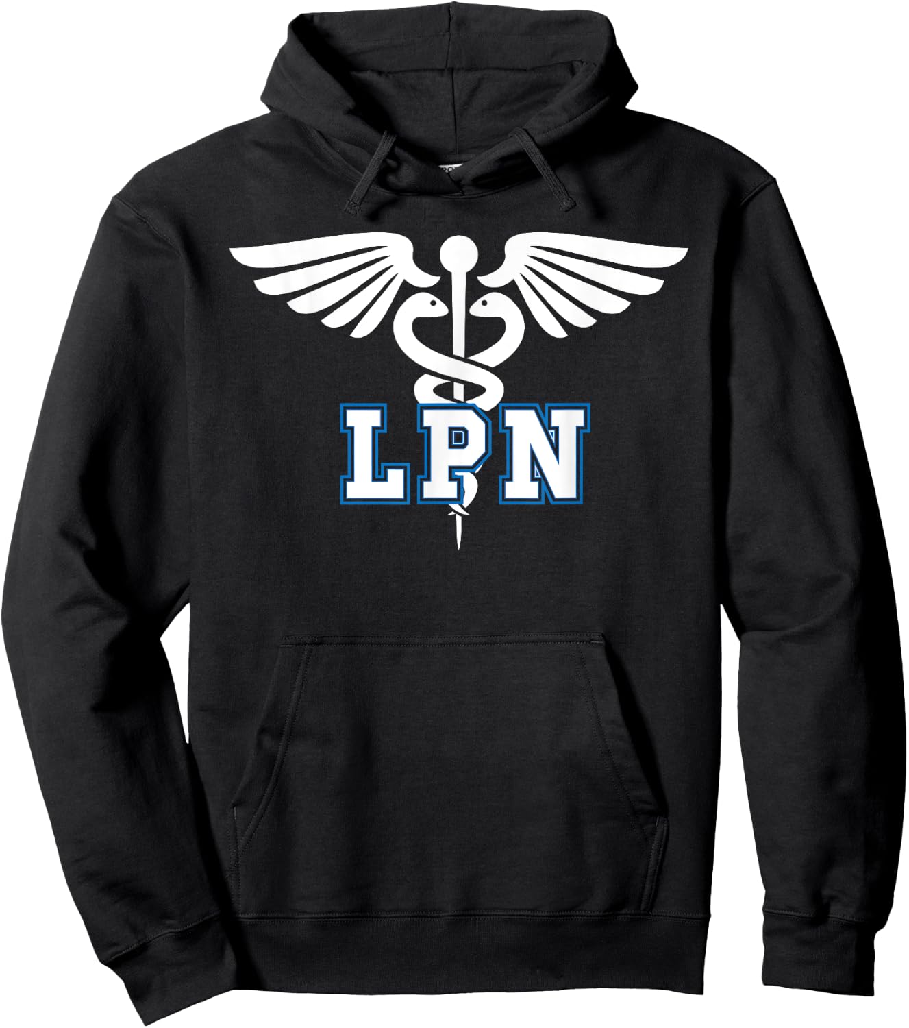 LPN Caduceus Licensed Practical Nurse LPN Nurse Hoodie - Hoodie | Black