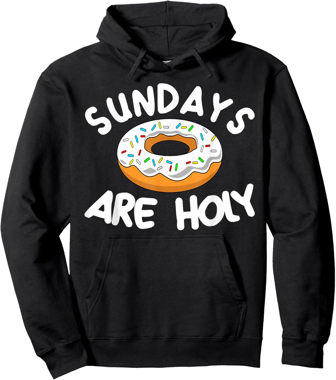 Sunday Are Holy Donut Lover Christian MM Hoodie - Hoodie | Black