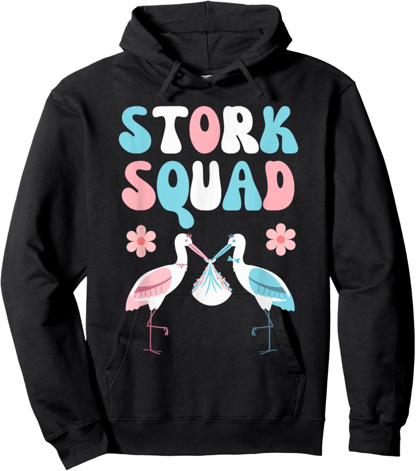 Stork Squad Matching Labor and Delivery Nurse Team Hoodie - Hoodie | Black