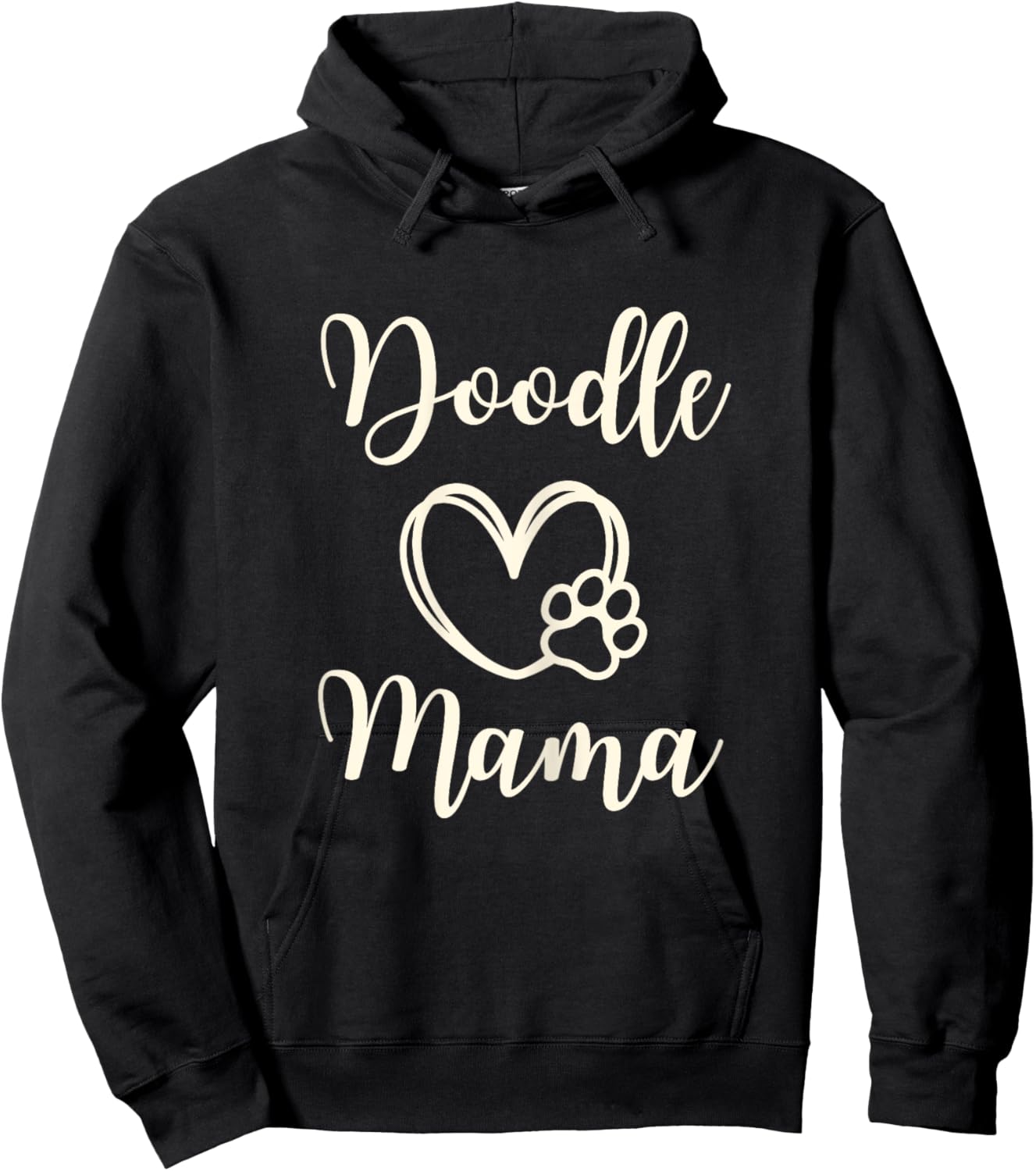 Doodle Mom Gift Mama Funny Dog Goldendoodle Hoodie - Hoodie | Black