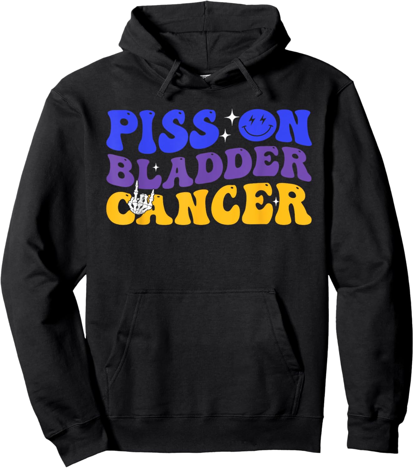 Piss On Bladder Cancer Cancer Awareness Hoodie - Hoodie | Black