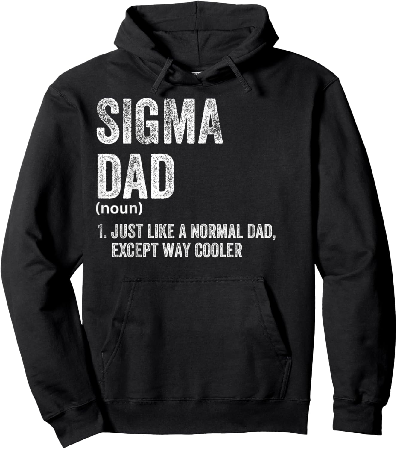 Sigma Dad Funny Meme Sigma Hoodie - Hoodie | Black