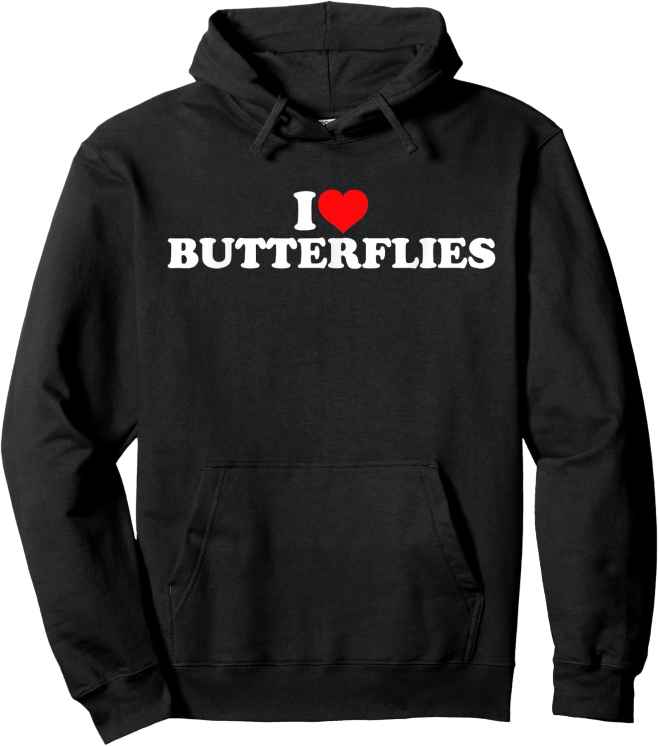 I Love Butterflies Hoodie - Hoodie | Black