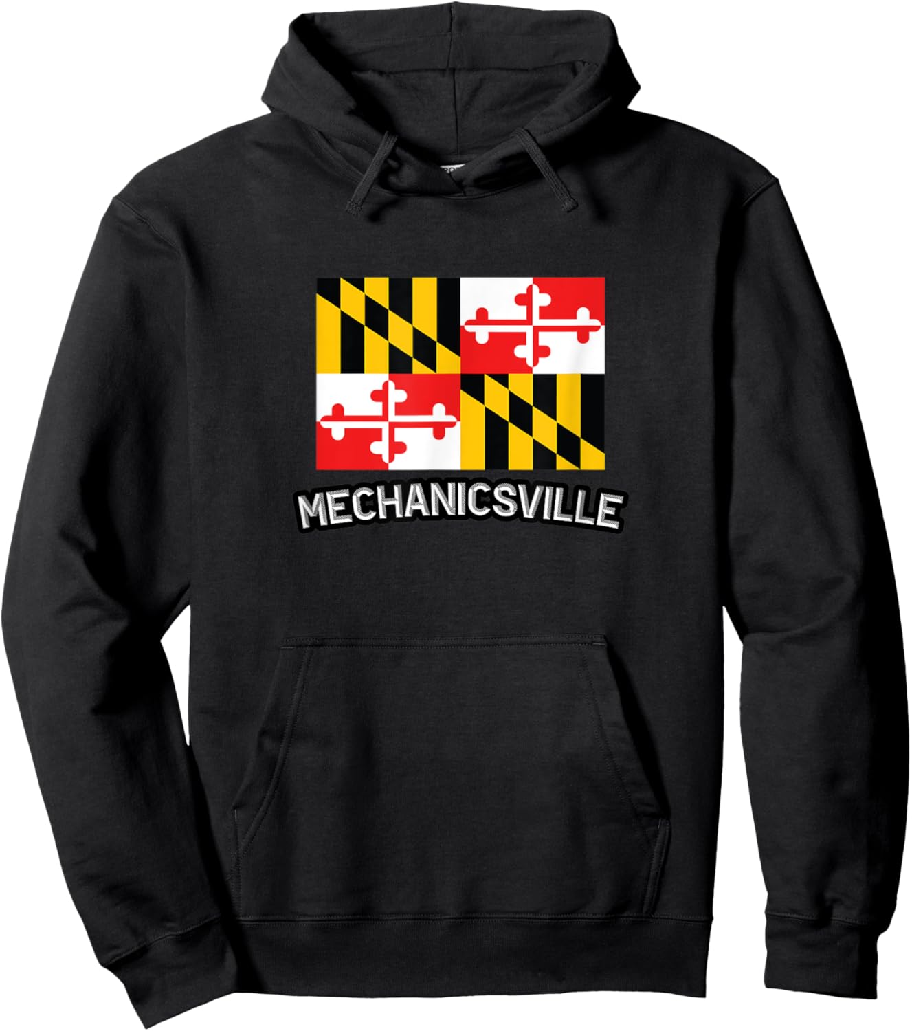 Mechanicsville, Maryland | MD City State USA - Cute Souvenir Hoodie - Hoodie | Black