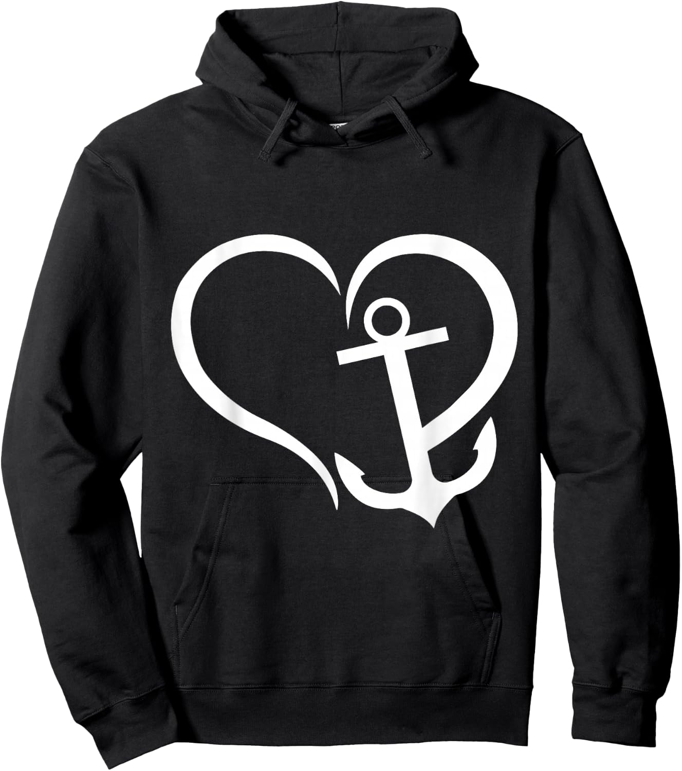 Preppy Nautical Anchor Gifts for Sailors Boaters & Yachting Hoodie - Hoodie | Black