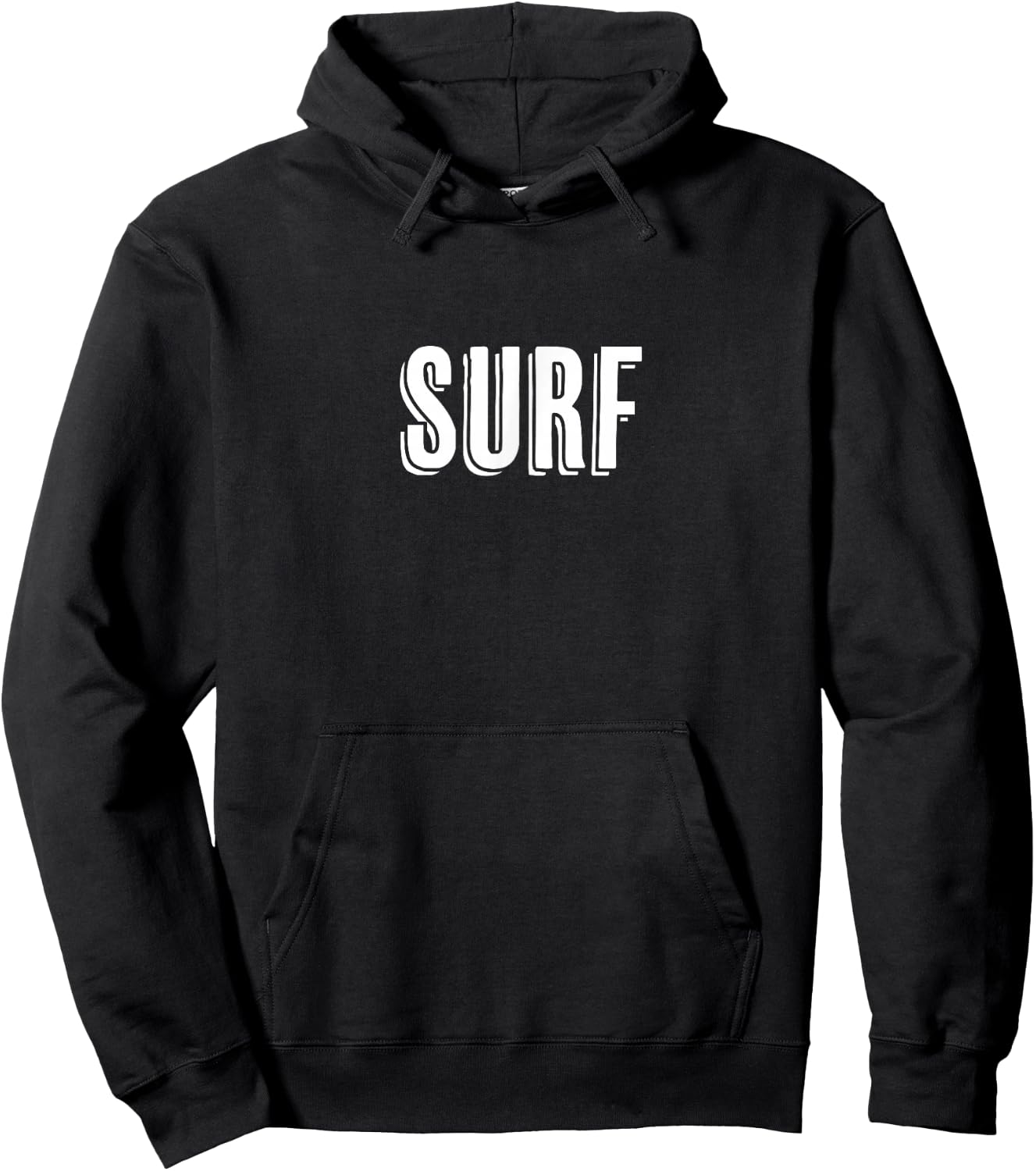 Top That Says - SURF - on it | Surfer Gift Hoodie - Hoodie | Black