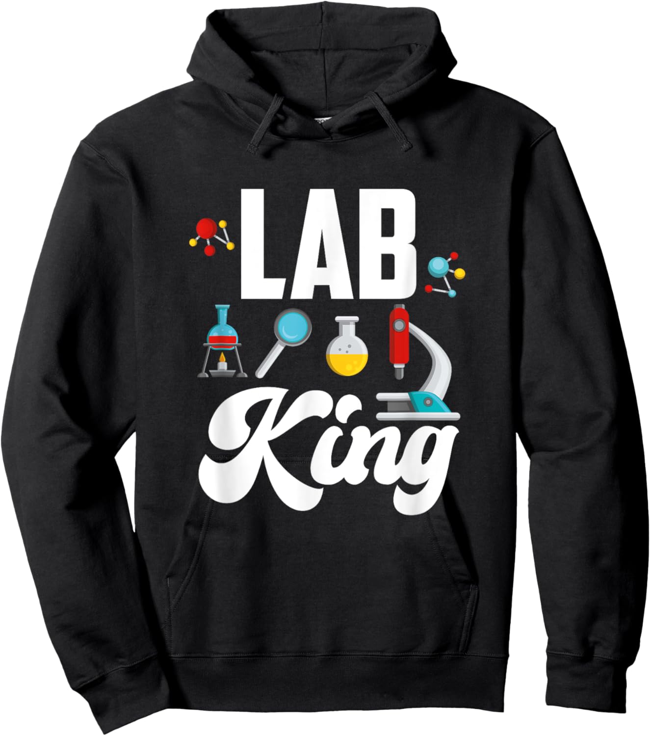 Lab King - Chemist Laboratory Worker Hoodie - Hoodie | Black