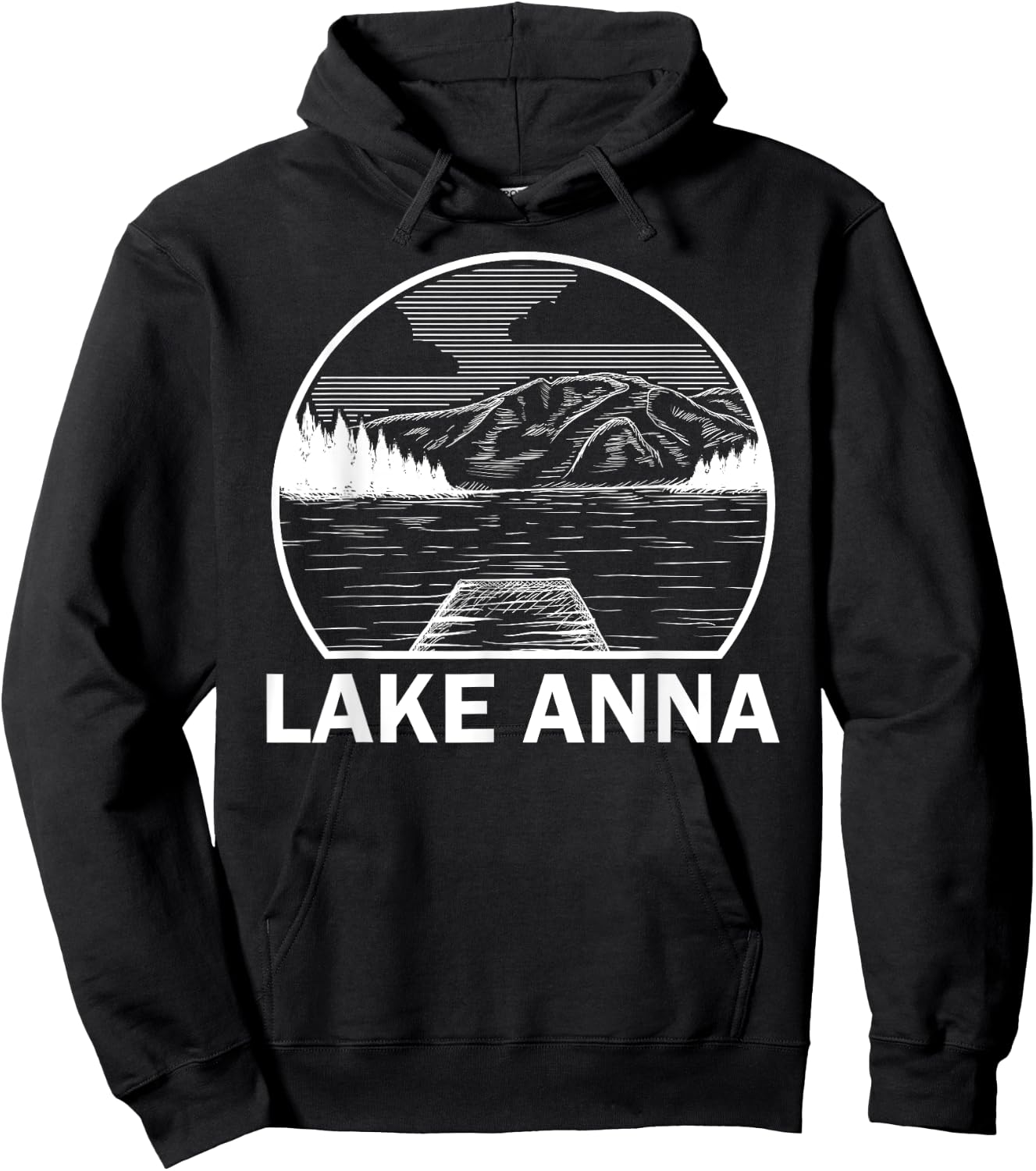 LAKE ANNA VIRGINIA Funny Fishing Camping Summer Gift Men Women Girls Kids Hoodie - Hoodie | Black