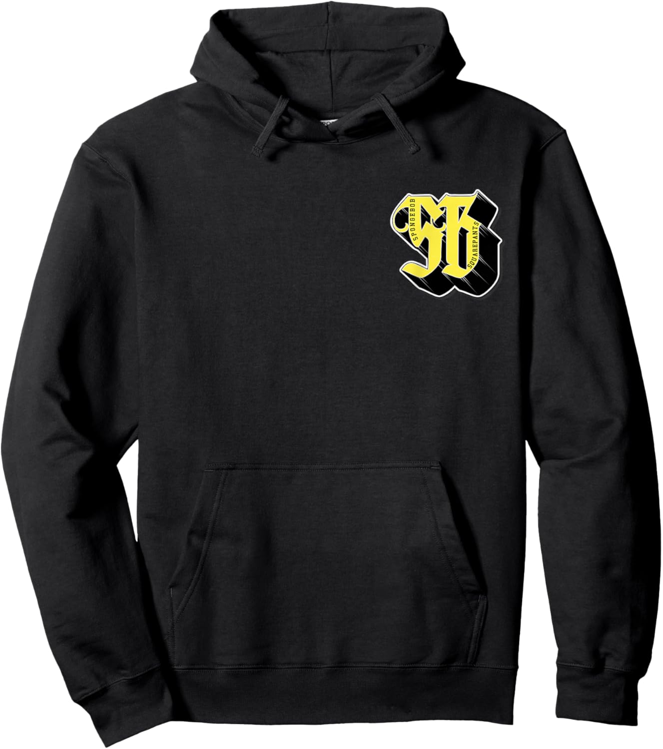 Spongebob Squarepants Gold Logo Hoodie - Hoodie | Black