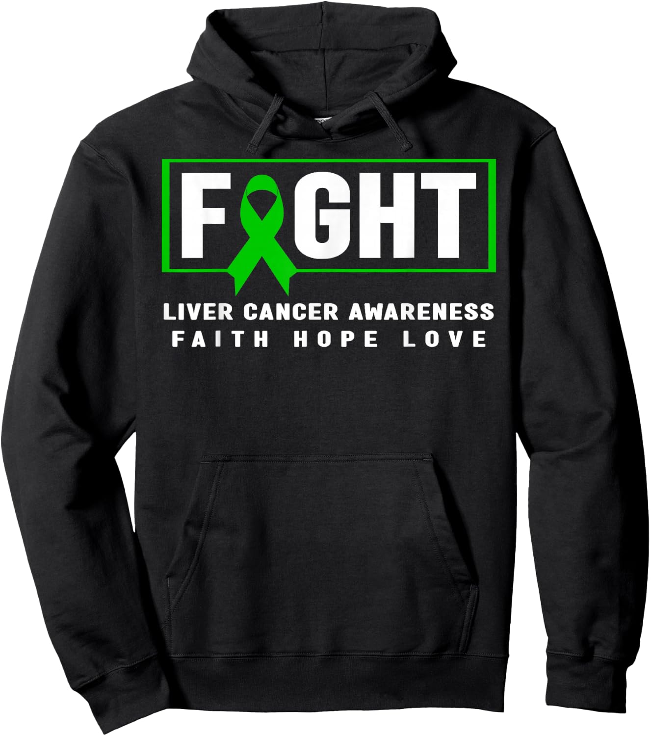 Liver Cancer Awareness Shirt - Fight Liver Cancer Awareness Hoodie - Hoodie | Black
