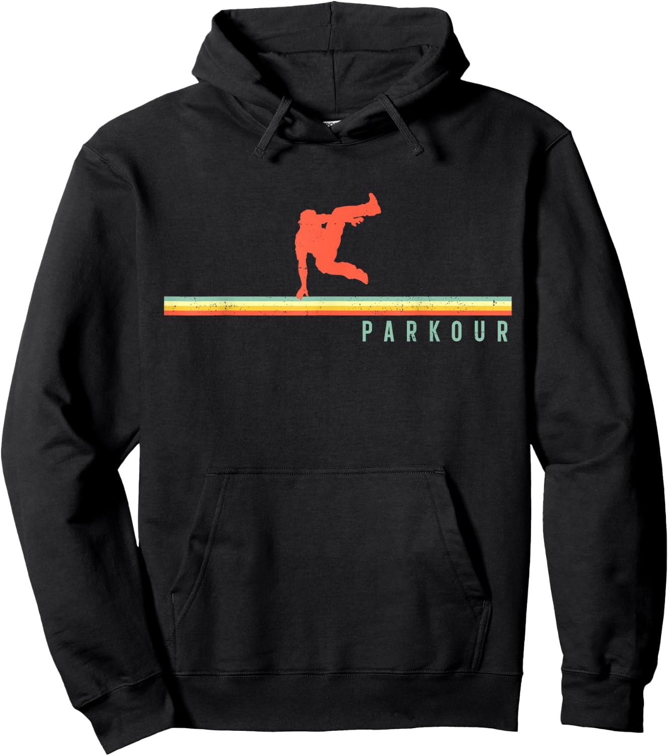 Parkour Free Running Traceur Retro Vintage Parkour Hoodie - Hoodie | Black