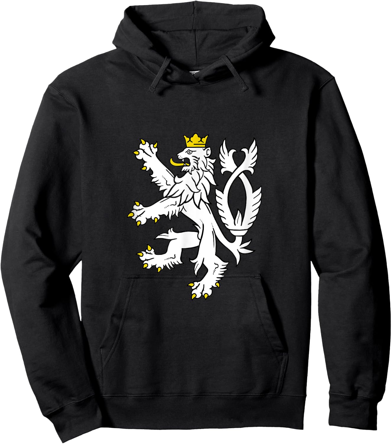 Czech Republic Coat Of Arms Shirt Bohemian Lion Symbol Hoodie - Hoodie | Black