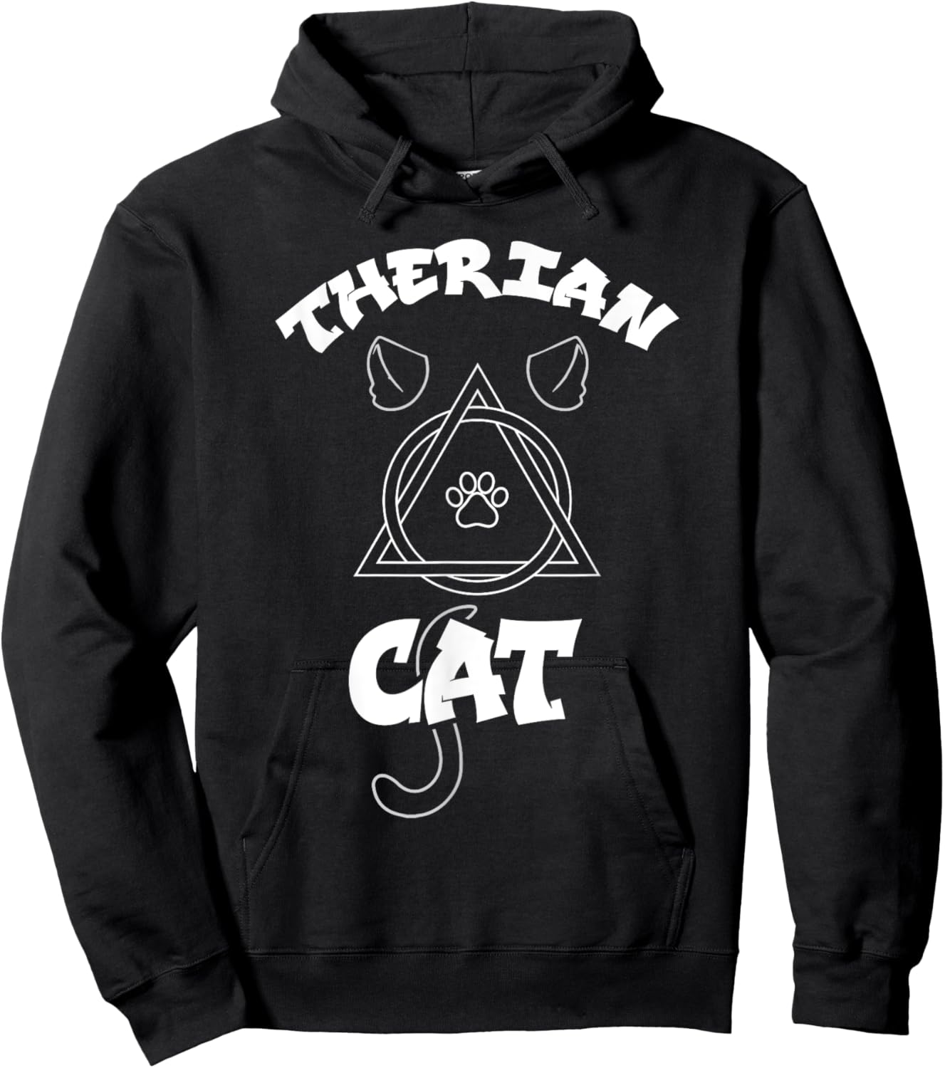 Therian Cat Kin Alter Kin Otherkin Therian Hoodie - Hoodie | Black