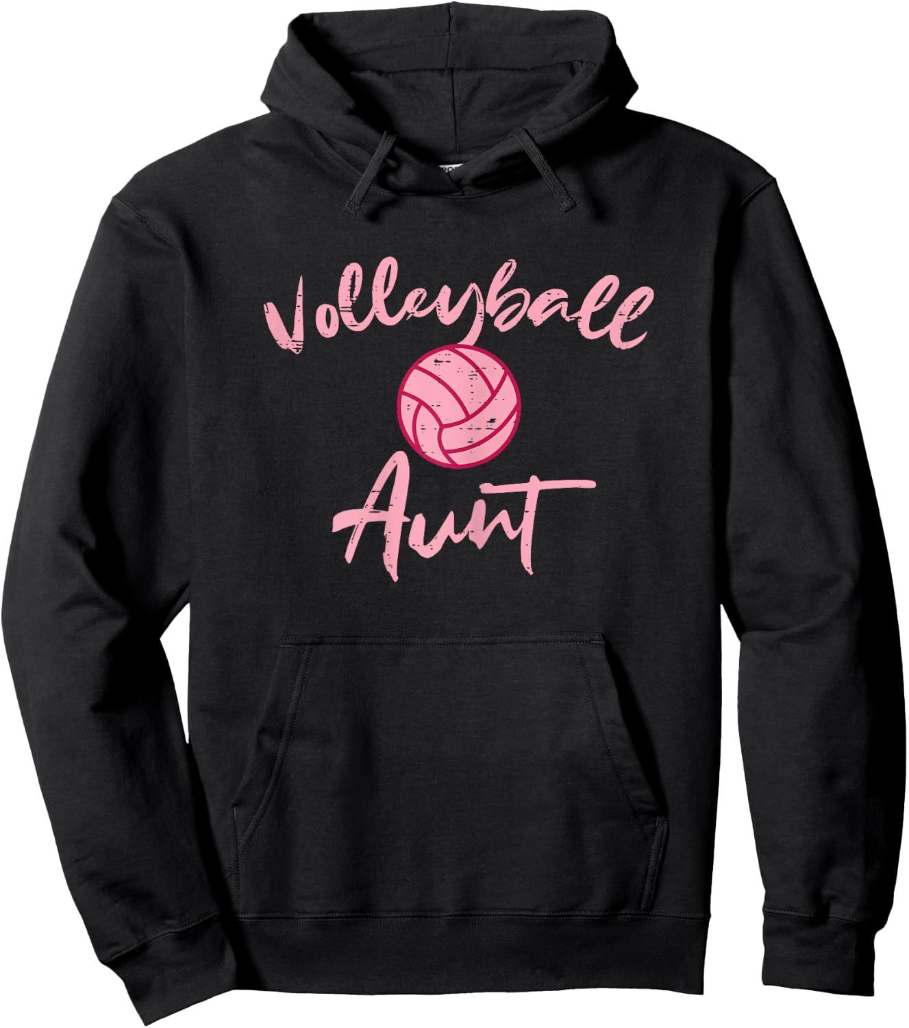 Volleyball Aunt Cute Mothers Day Sports Aunty Auntie Women Hoodie - Hoodie | Black