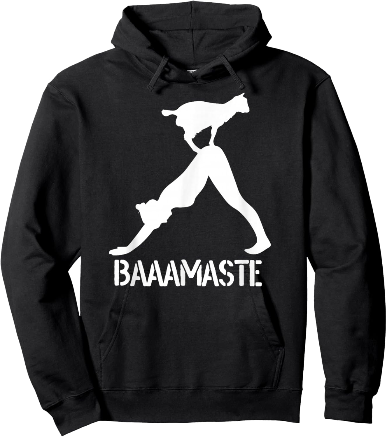 Funny Baamaste Goat Yoga Hoodie - Hoodie | Black