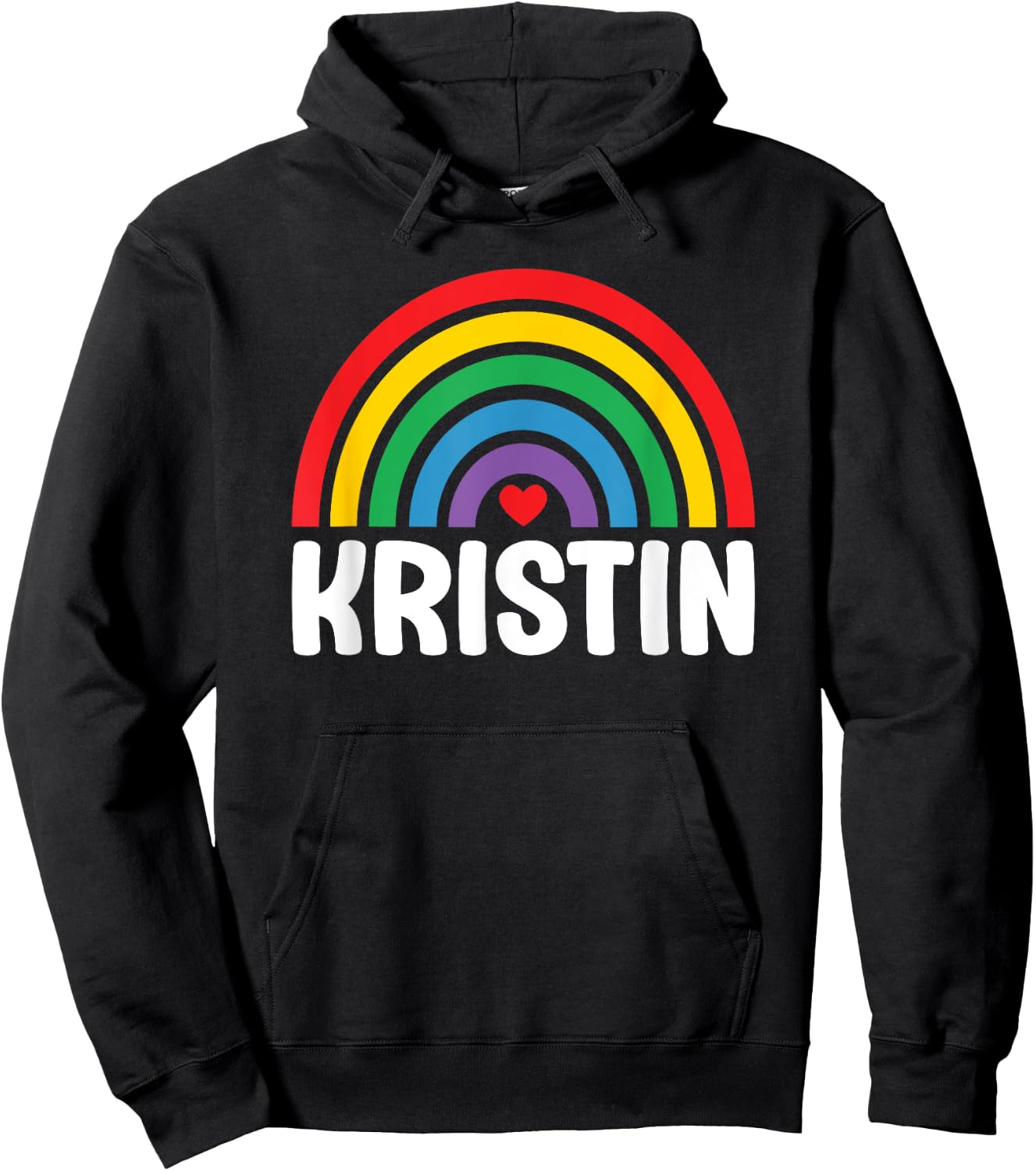 I Love Kristin Cute Kristin Lover Hoodie - Hoodie | Black