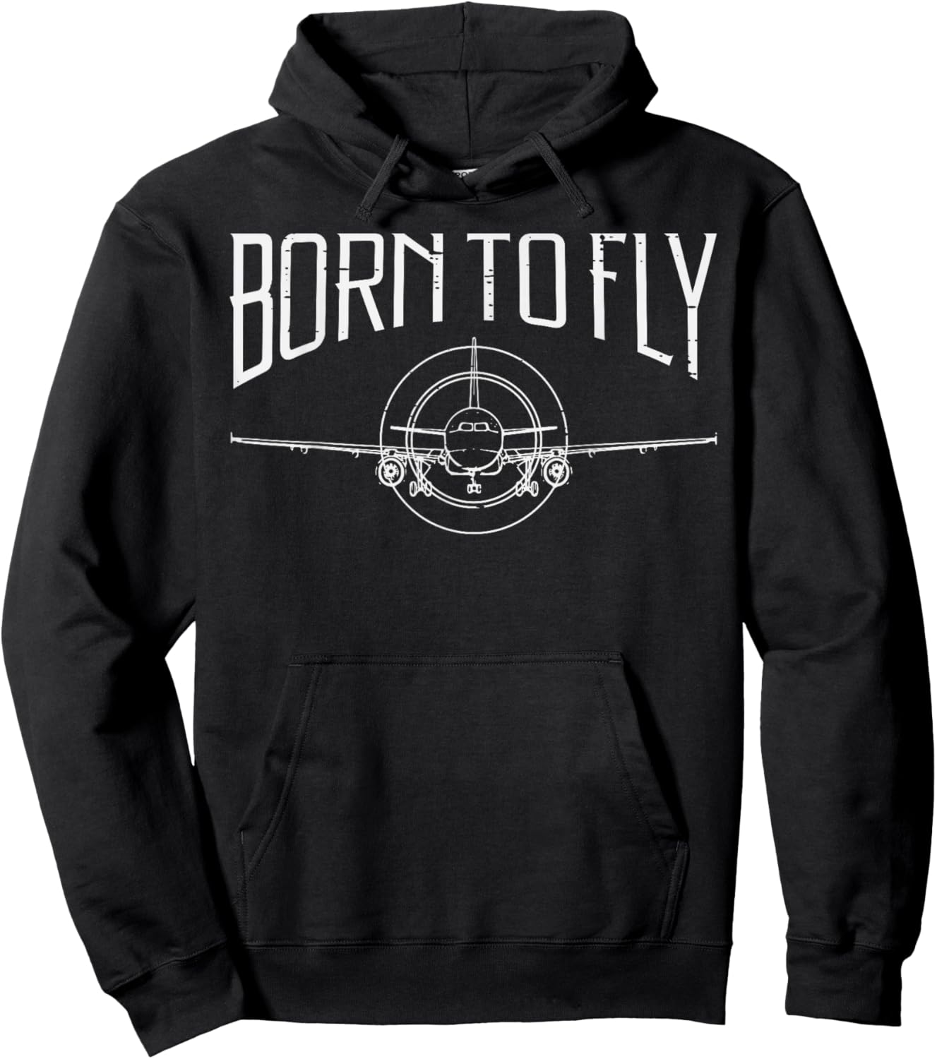 Pilot Born To Fly Airplane Aviation Aviator Men Women Hoodie - Hoodie | Black