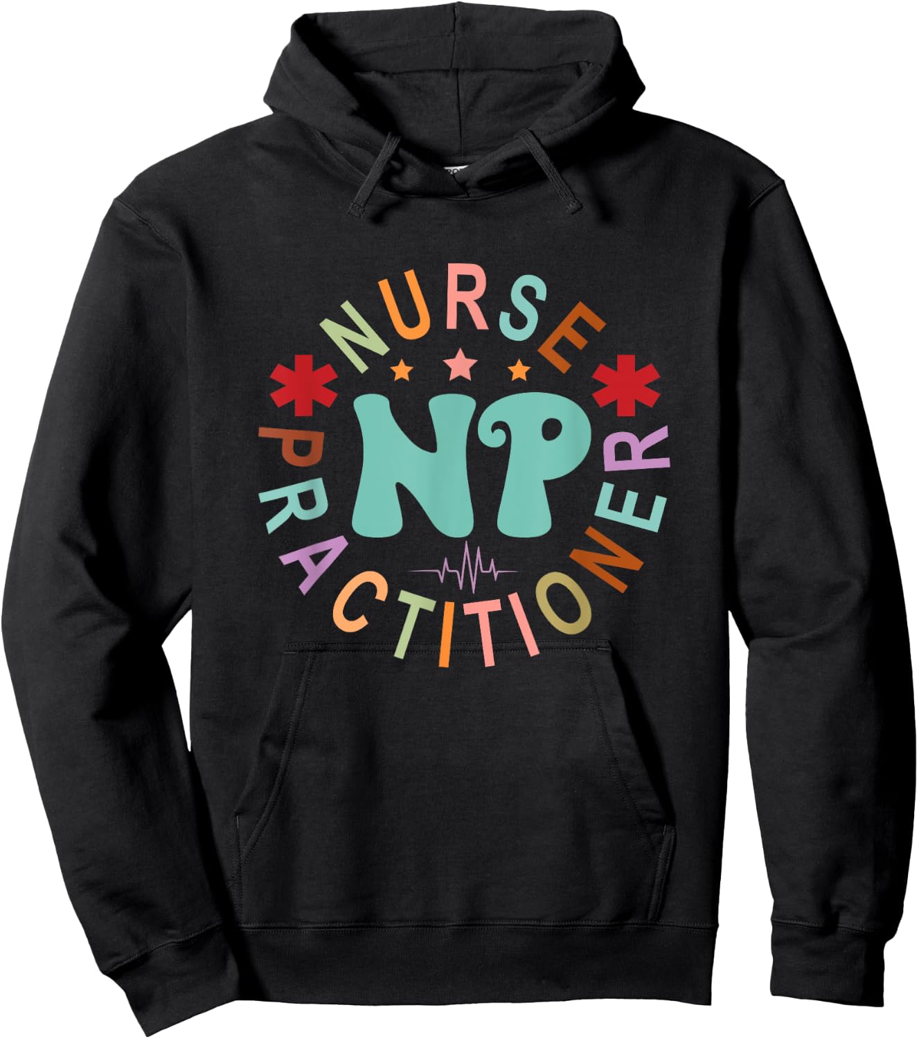 Funny Family Nurse Practitioner NP Nursing Day Nurse Week Hoodie - Hoodie | Black