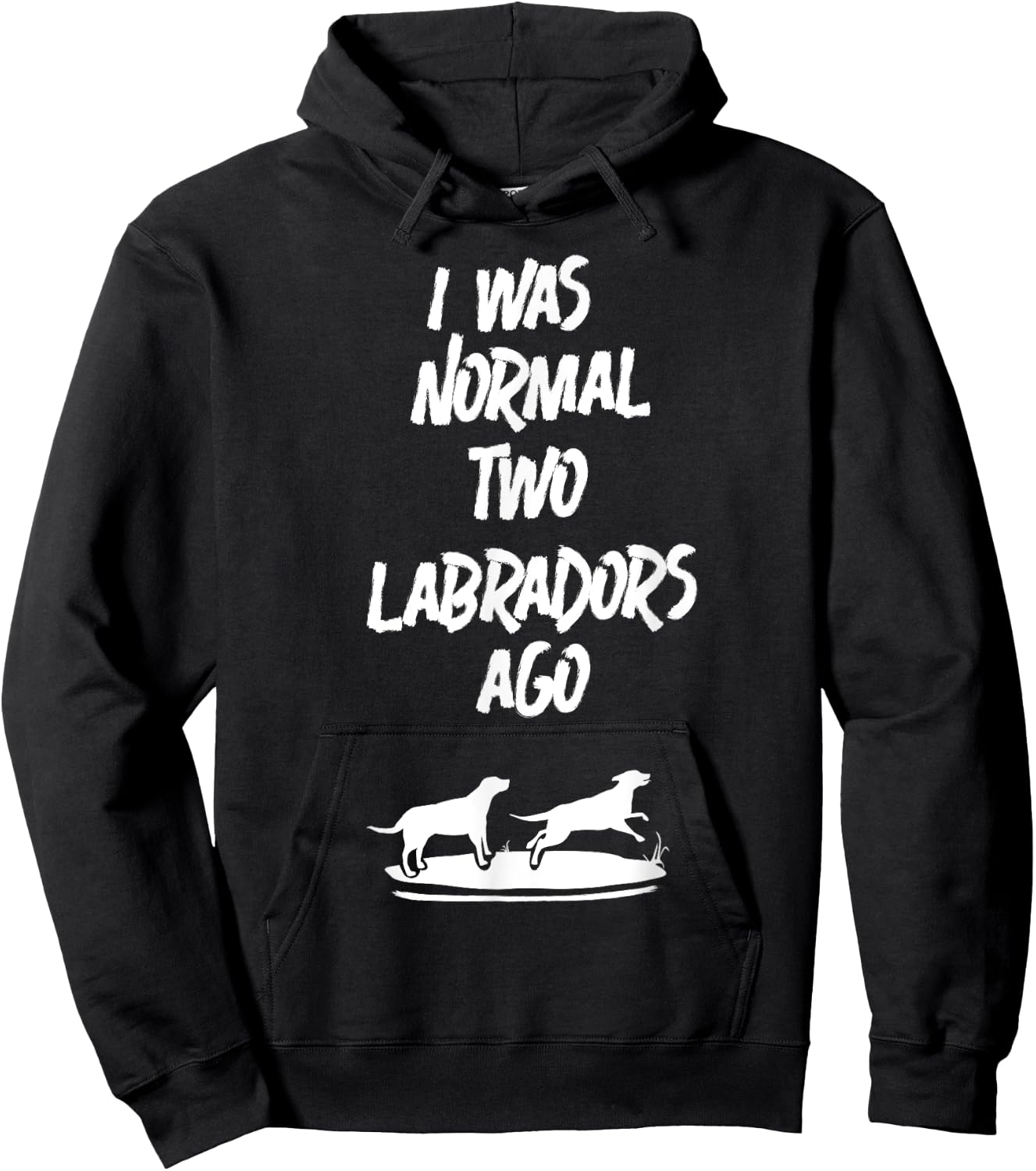 2 Two Labrador Retriever Ago Black Yellow Chocolate Lab Hoodie - Hoodie | Black