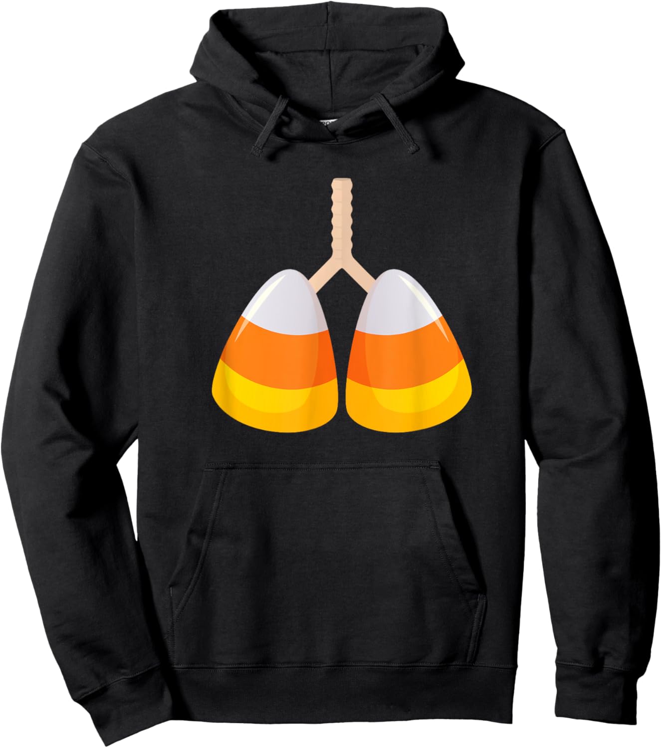 Halloween NICU Respiratory Therapist RT Lung Squad Candycorn Hoodie - Hoodie | Black
