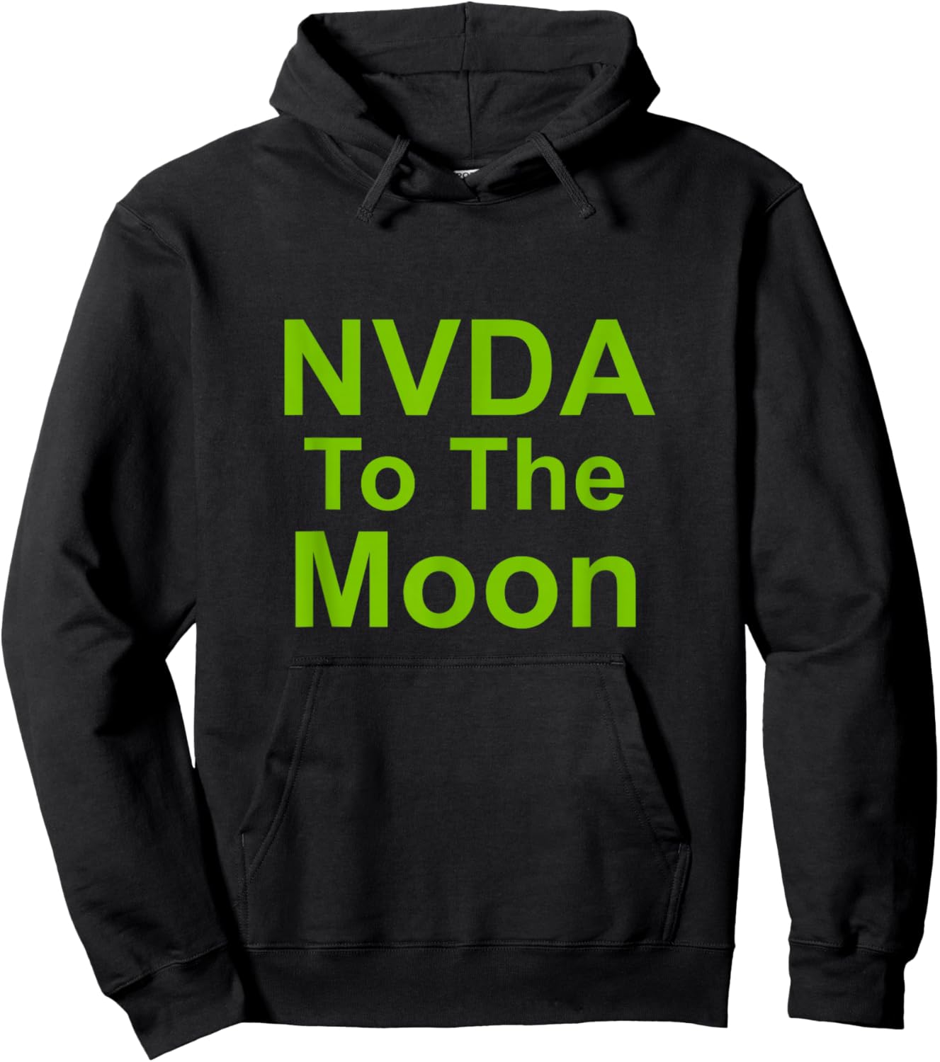 NVDA To The Moon Hoodie - Hoodie | Black