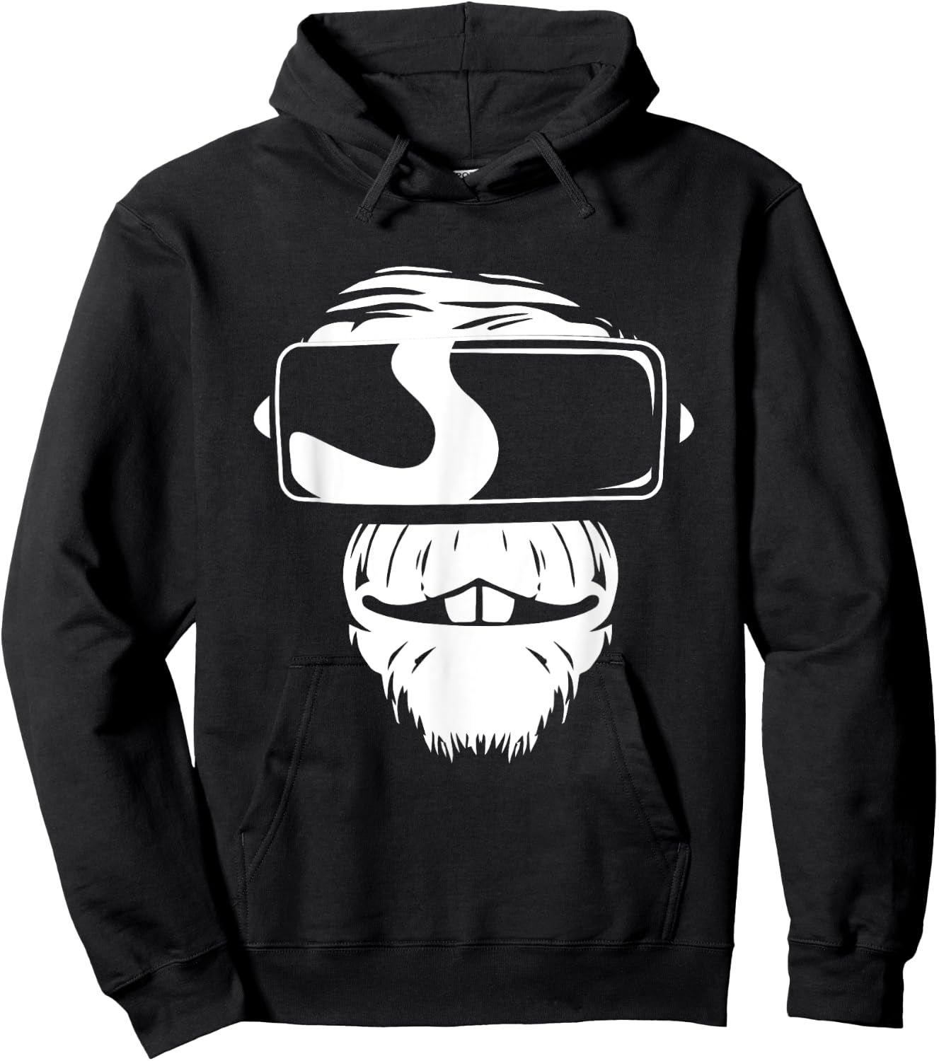 Monkey VR Gamer Virtual Reality Gaming HMD Esports Player Hoodie - Hoodie | Black