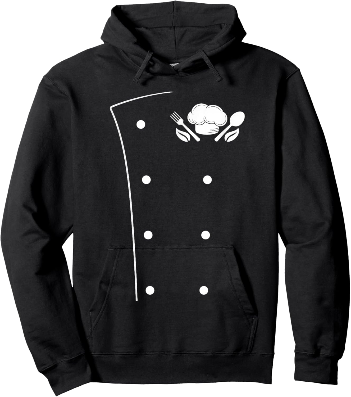 Chef Coat Cooking Culinary Chef Cooking Hat Cooking Utensils Hoodie - Hoodie | Black