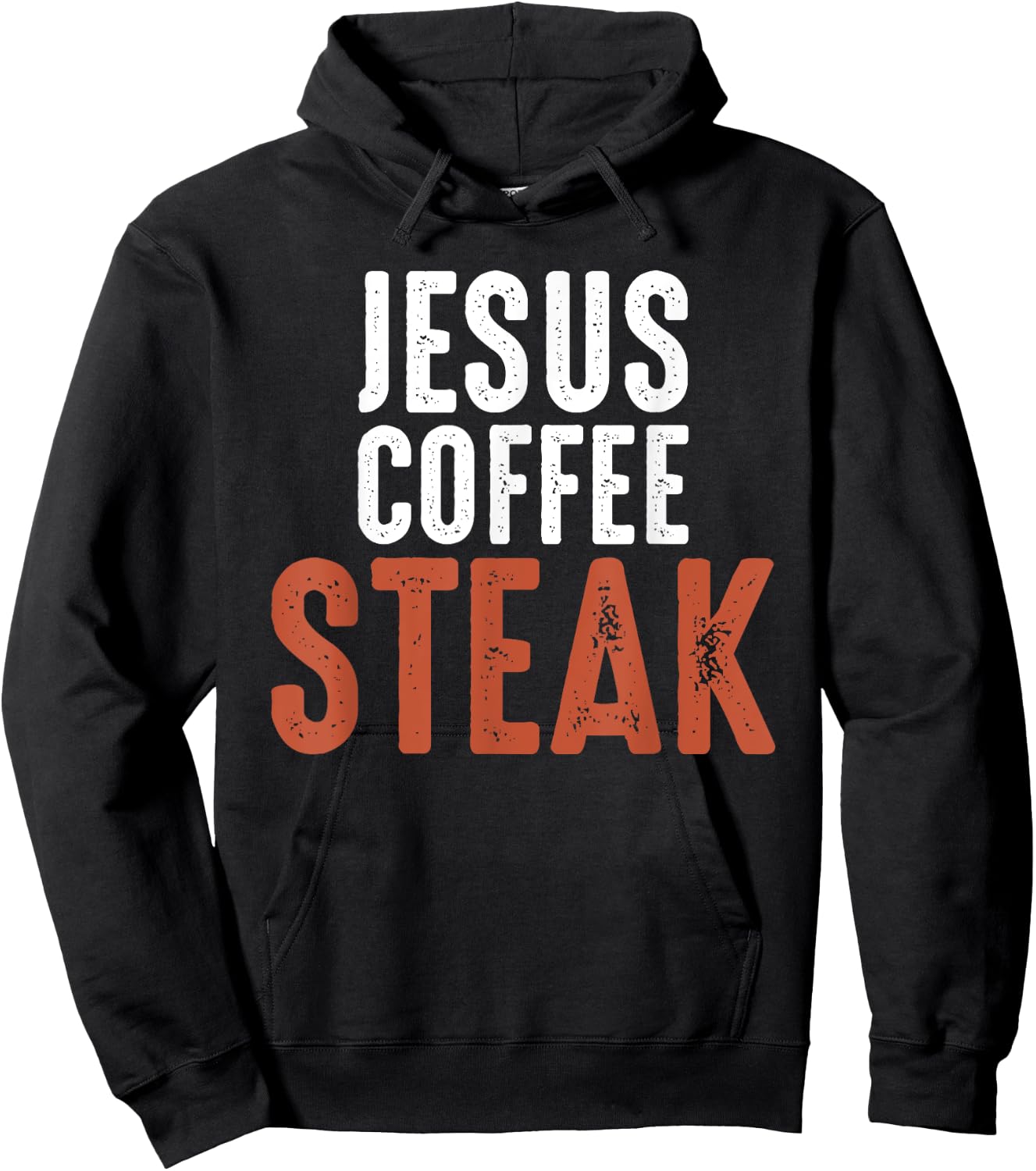 Jesus. Coffee. Steak. Christian Meat Lover Hoodie - Hoodie | Black