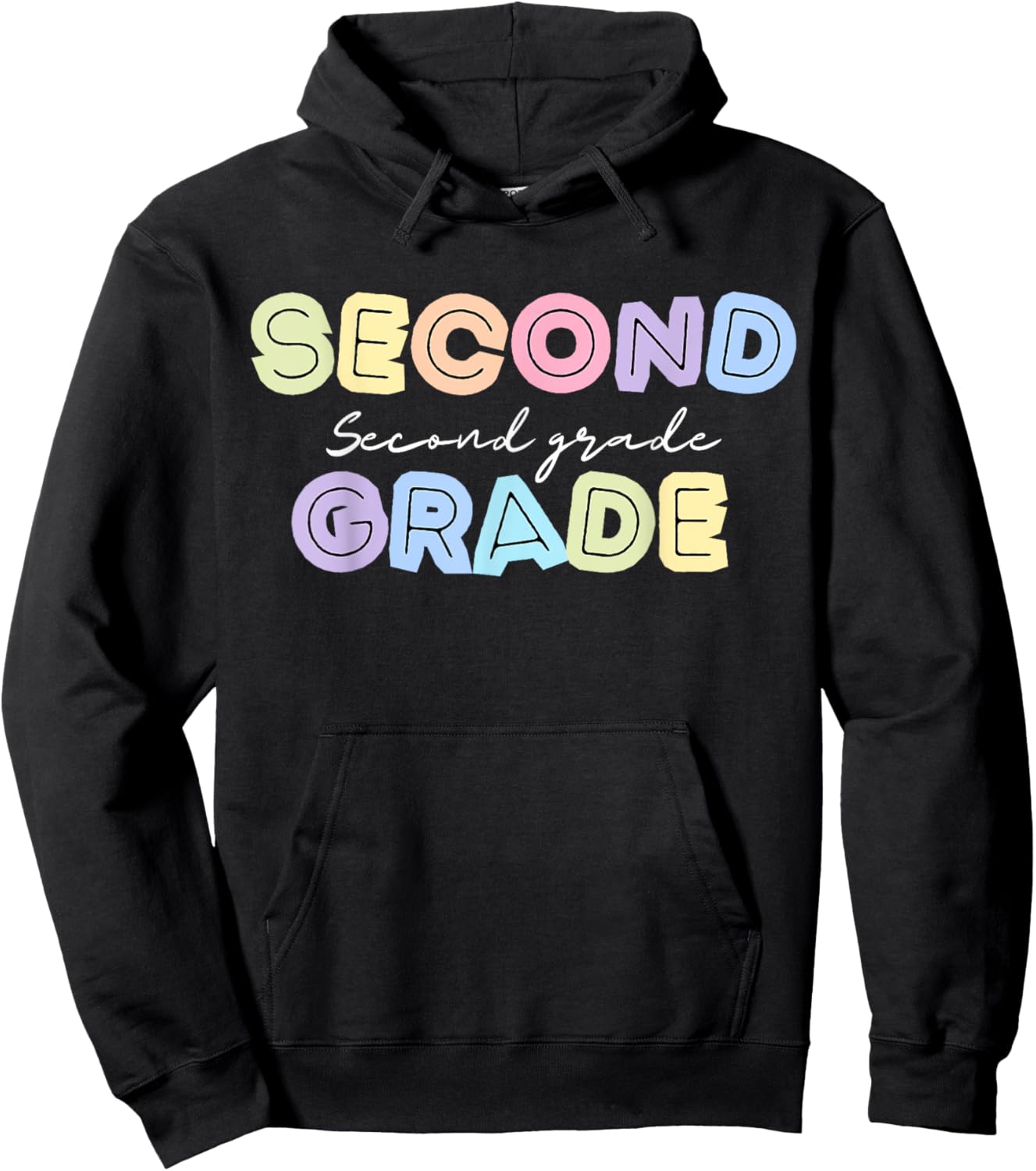 First day Teachers Welcome back to School Team 2nd grade Hoodie - Hoodie | Black