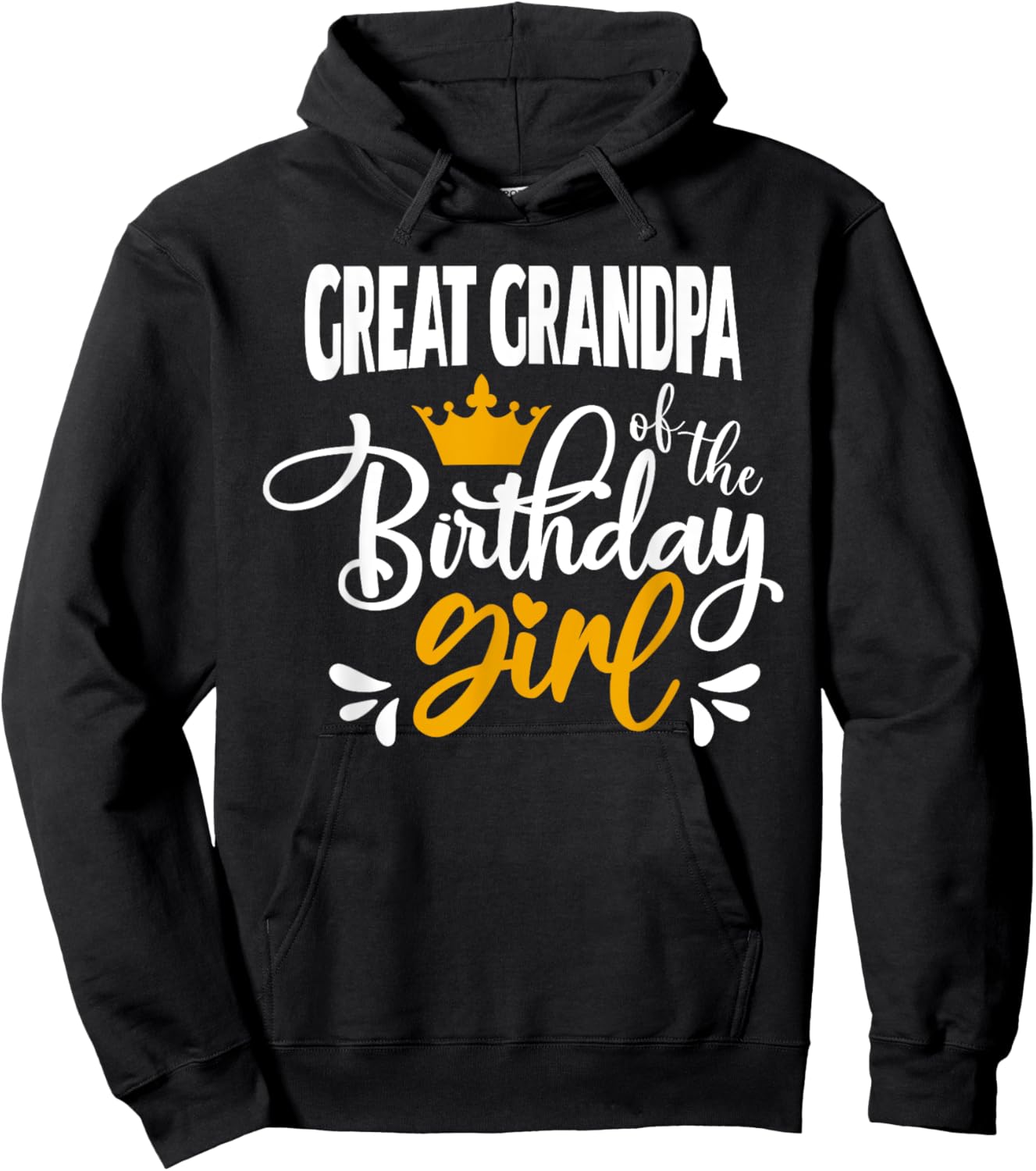 Great Grandpa of The Birthday For Girl Party Birthday For Hoodie - Hoodie | Black