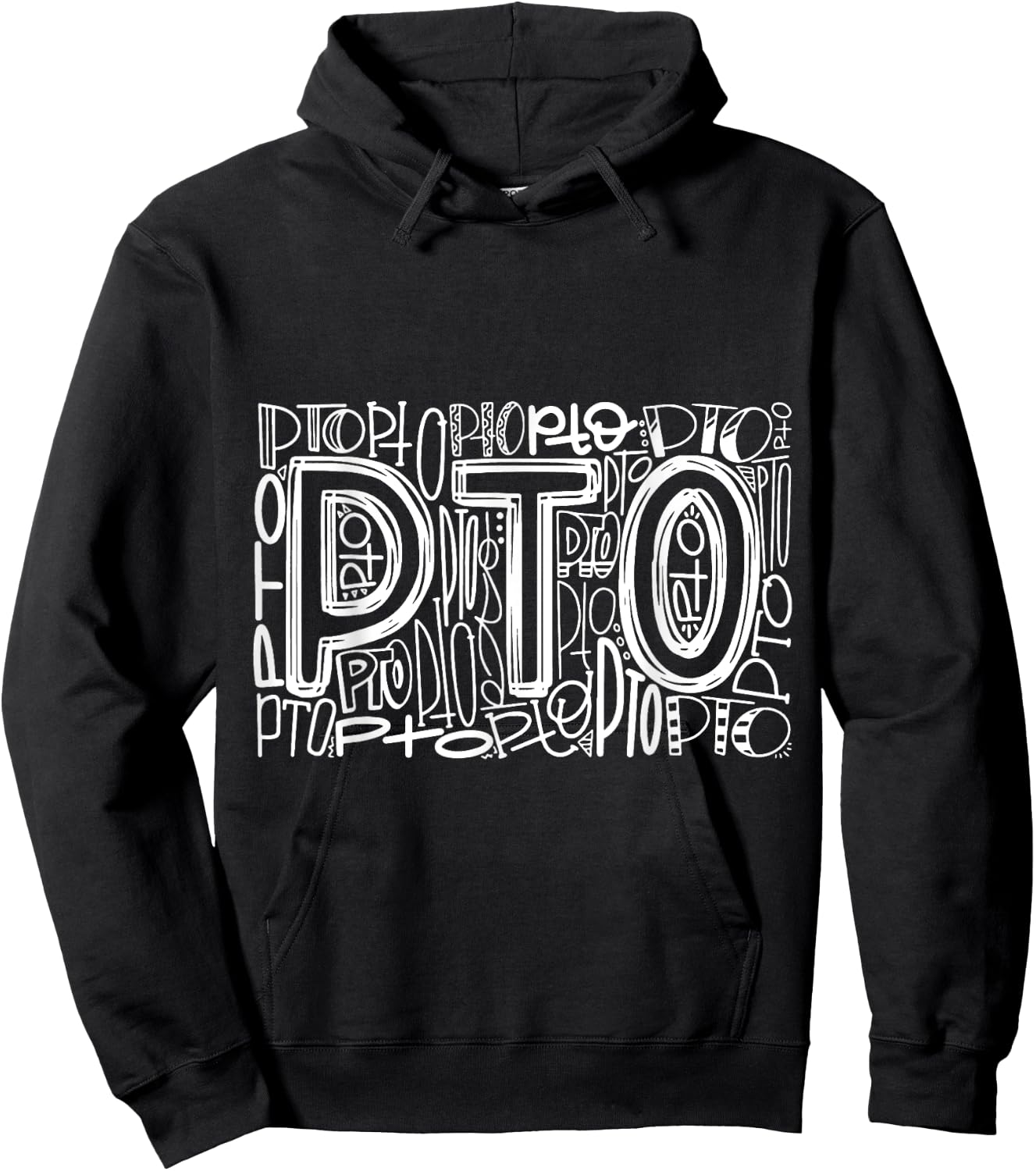 Typography Designs PTO Nurse 2021 Hoodie - Hoodie | Black