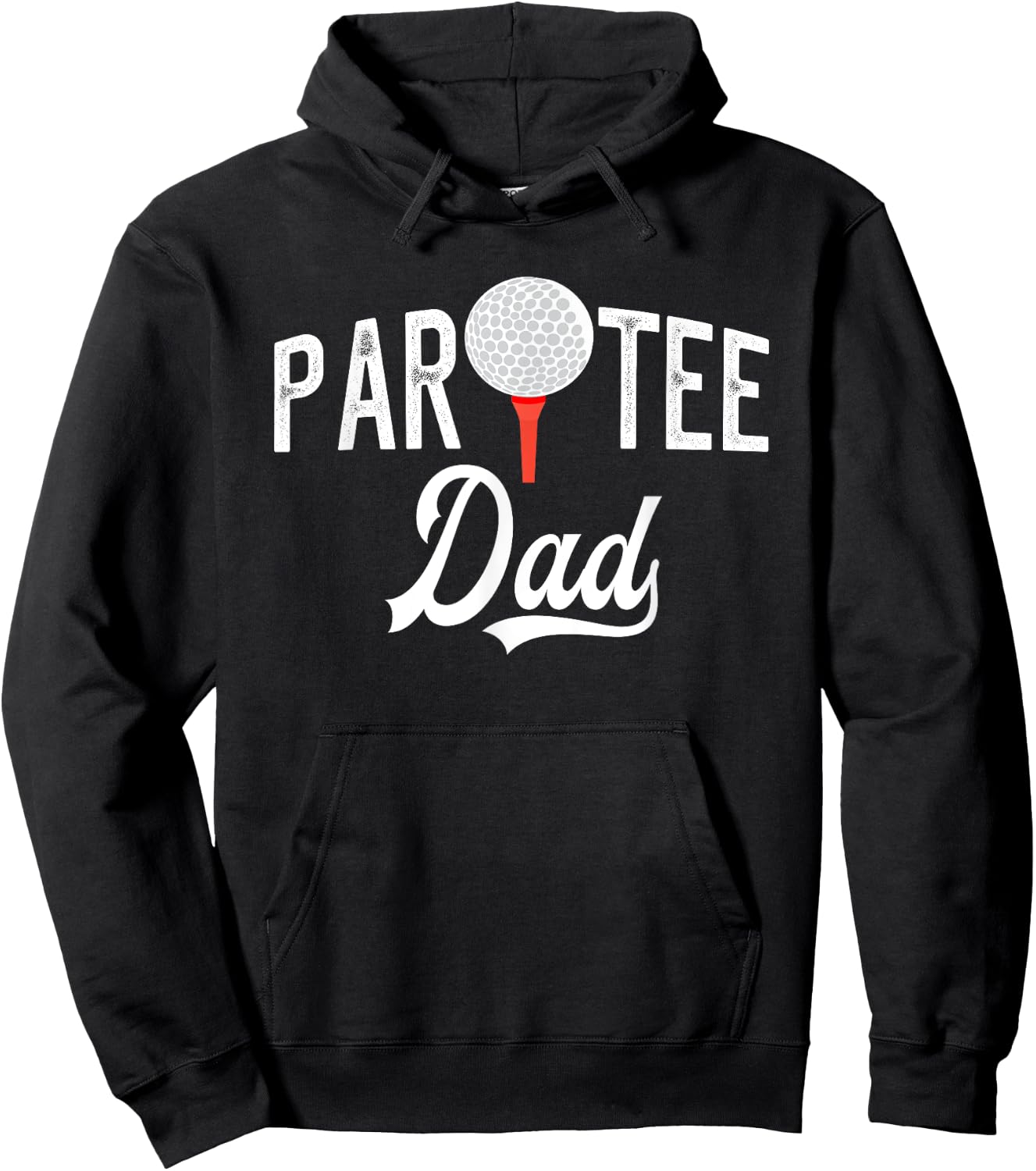 Par Dad Funny Partee Golf Pun Hoodie - Hoodie | Black