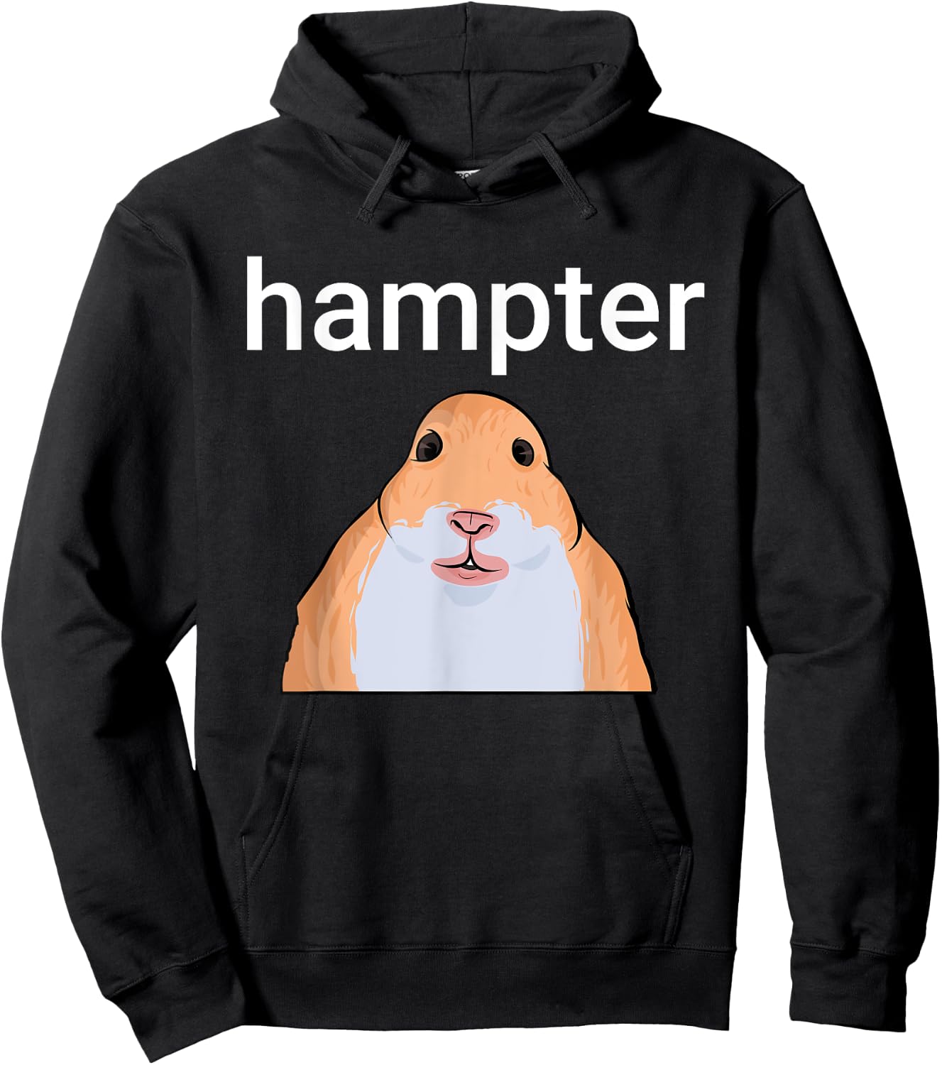 Hampter Funny Hamster Dank Meme Hoodie - Hoodie | Black