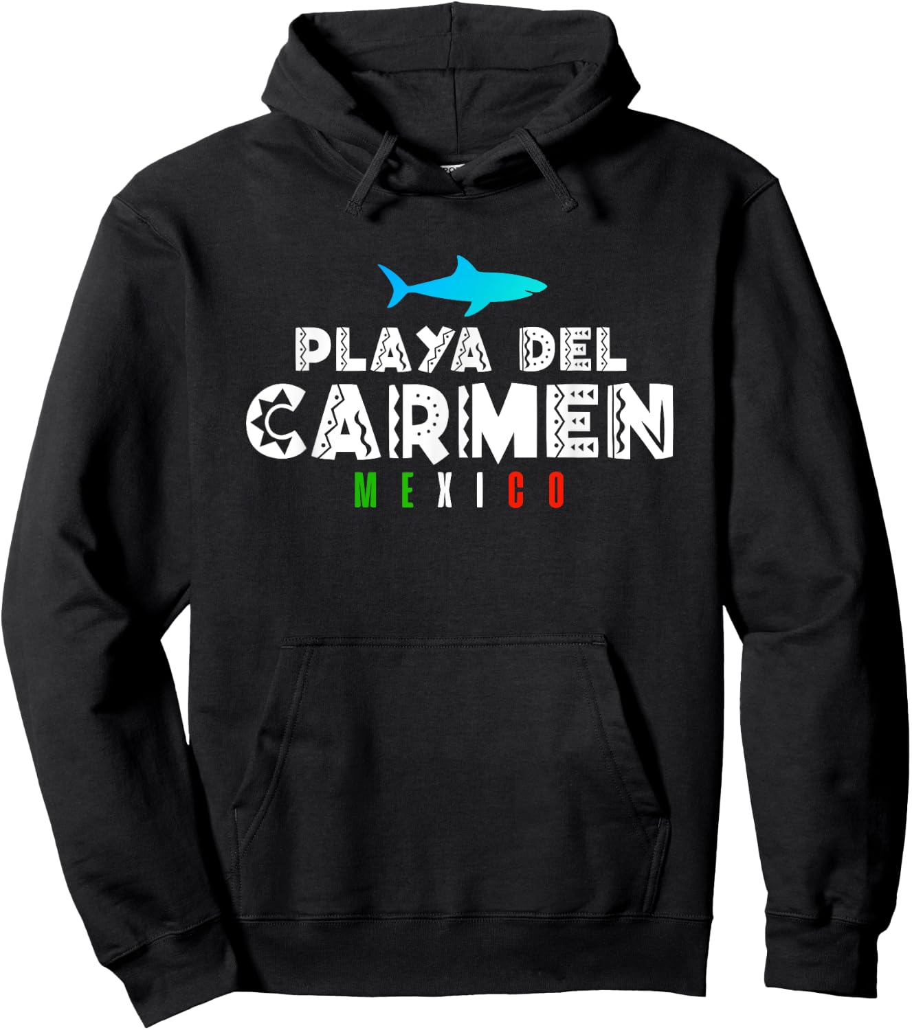 Playa Del Carmen Mexico Vacation Souvenir Gift Hoodie - Hoodie | Black