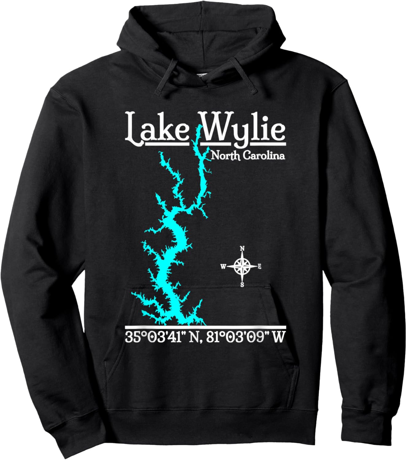 Lake Wylie - North Carolina Hoodie - Hoodie | Black