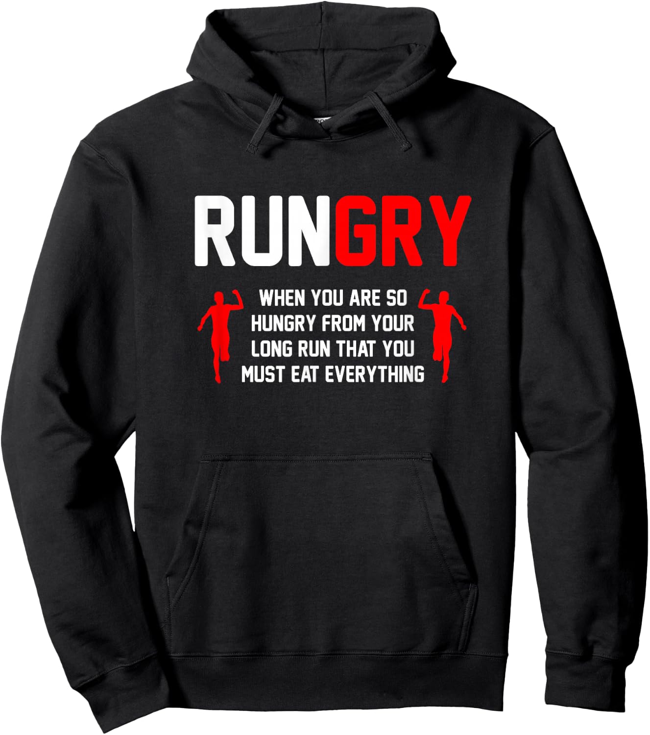 Cross Country Running Gifts & Accessories Adult Classic Fit Black XC Run Runner Hoodie - Hoodie | Black