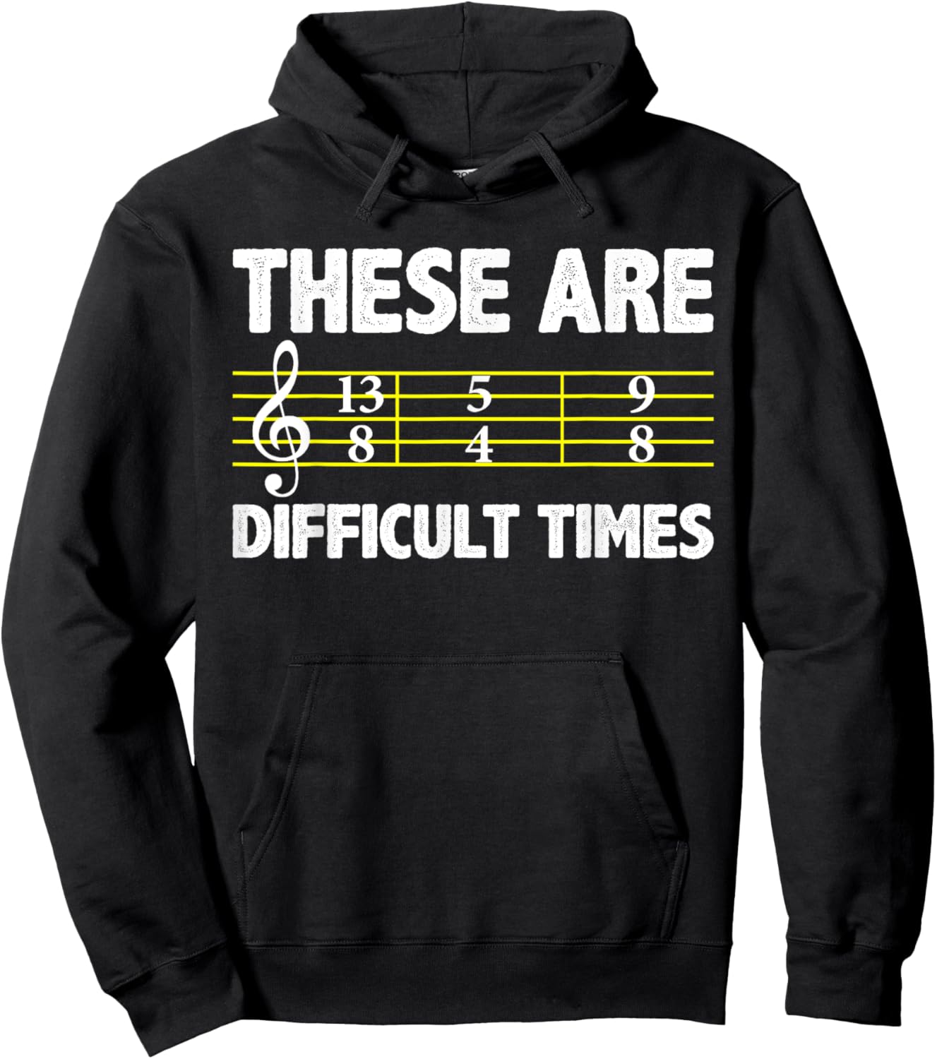 Musician Sheet Music - These Are Difficult Times Hoodie - Hoodie | Black