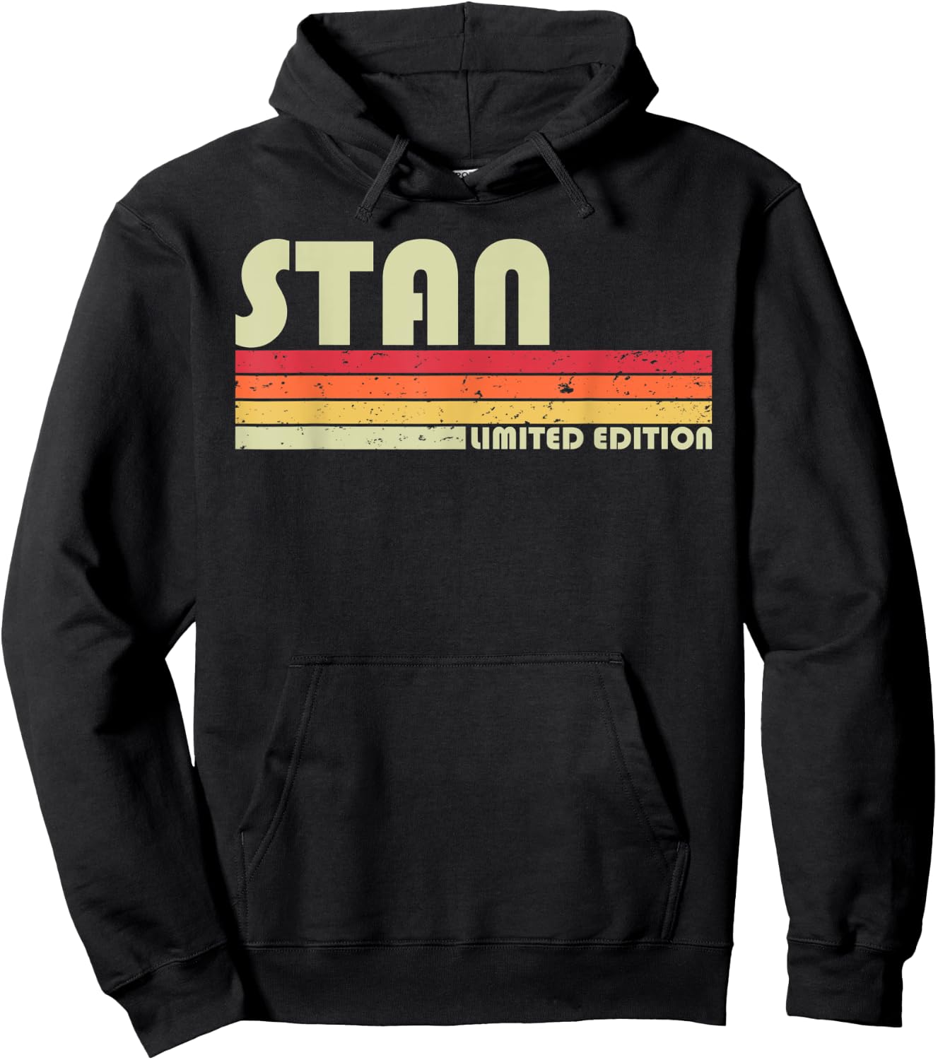 STAN Gift Name Personalized Funny Retro Vintage Birthday Hoodie - Hoodie | Black