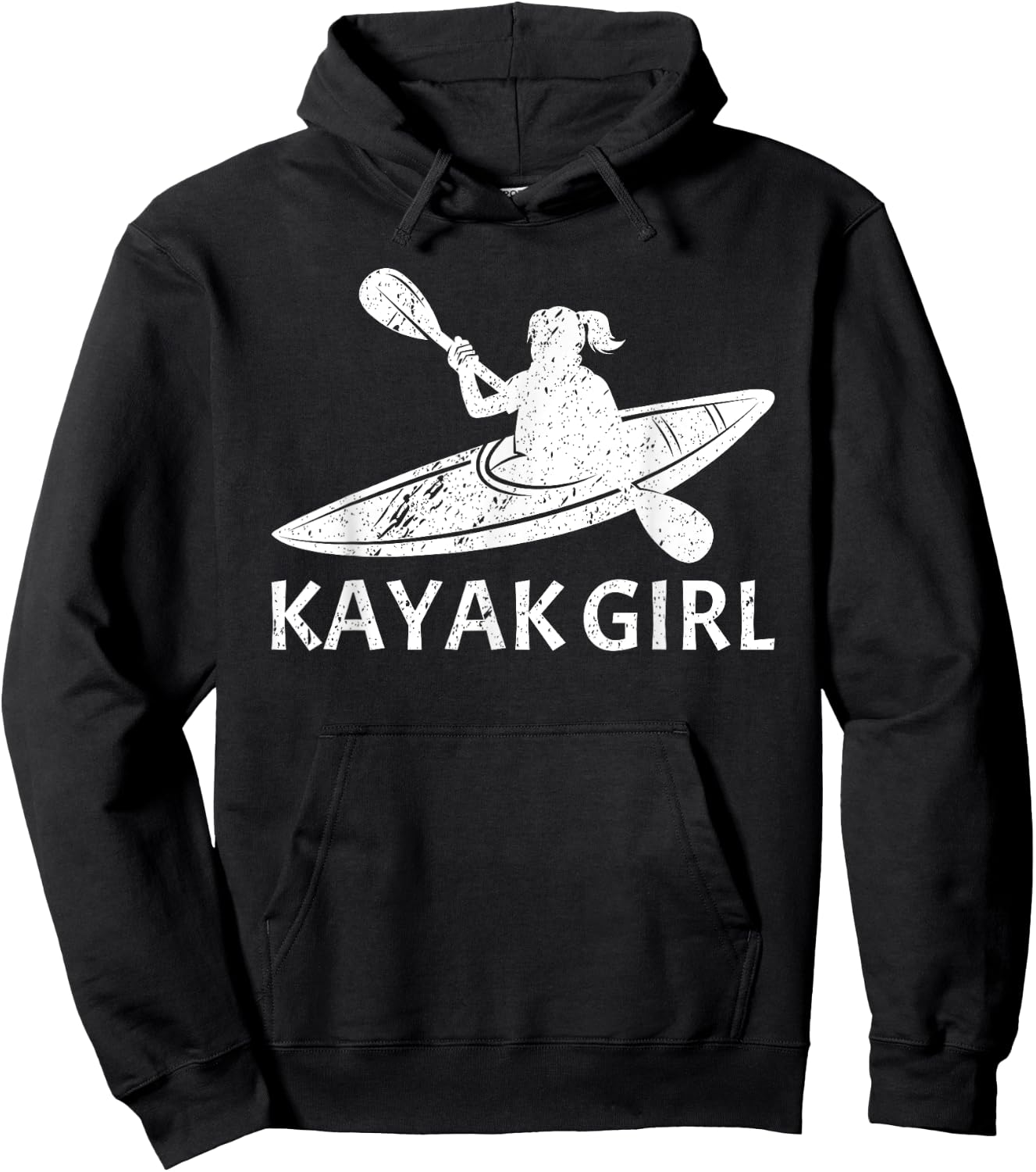 Cool Kayak Design Girls Kayaking Kayak Lover Hoodie - Hoodie | Black