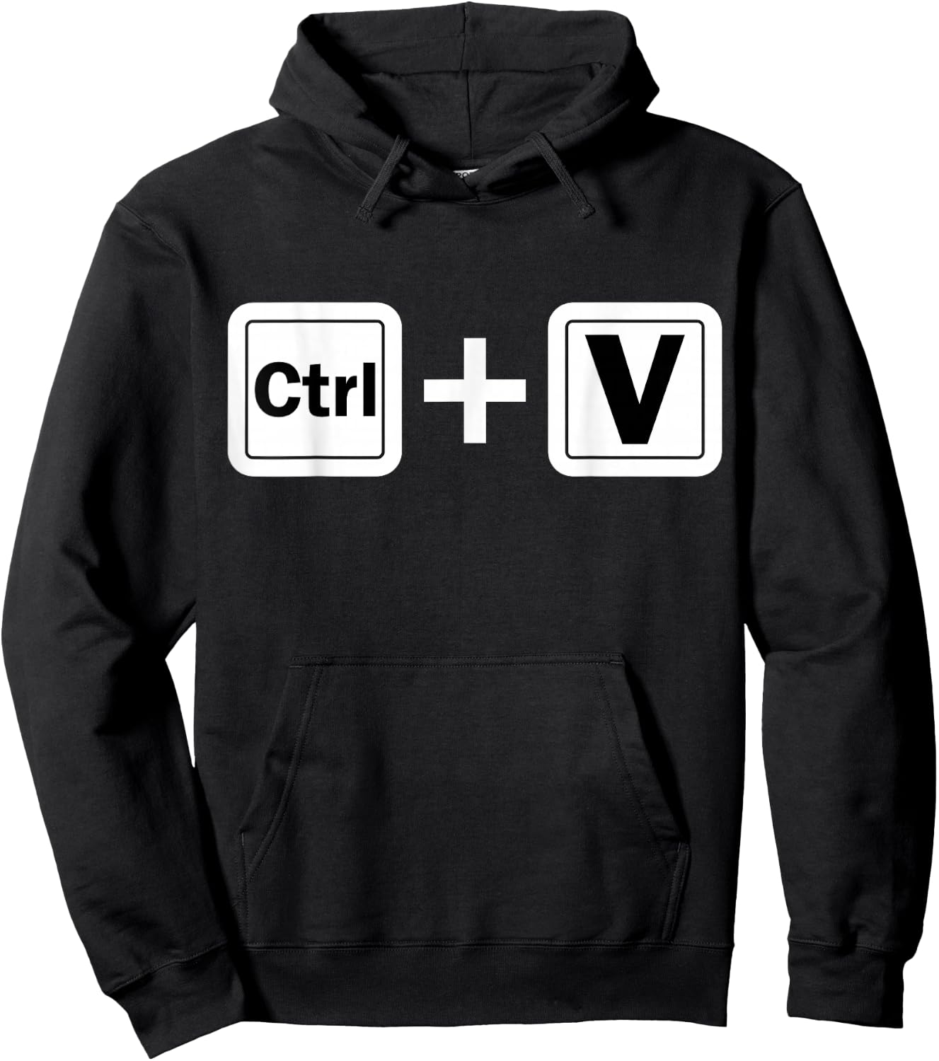 Ctrl V Funny Family Matching Copy Paste Hoodie - Hoodie | Black